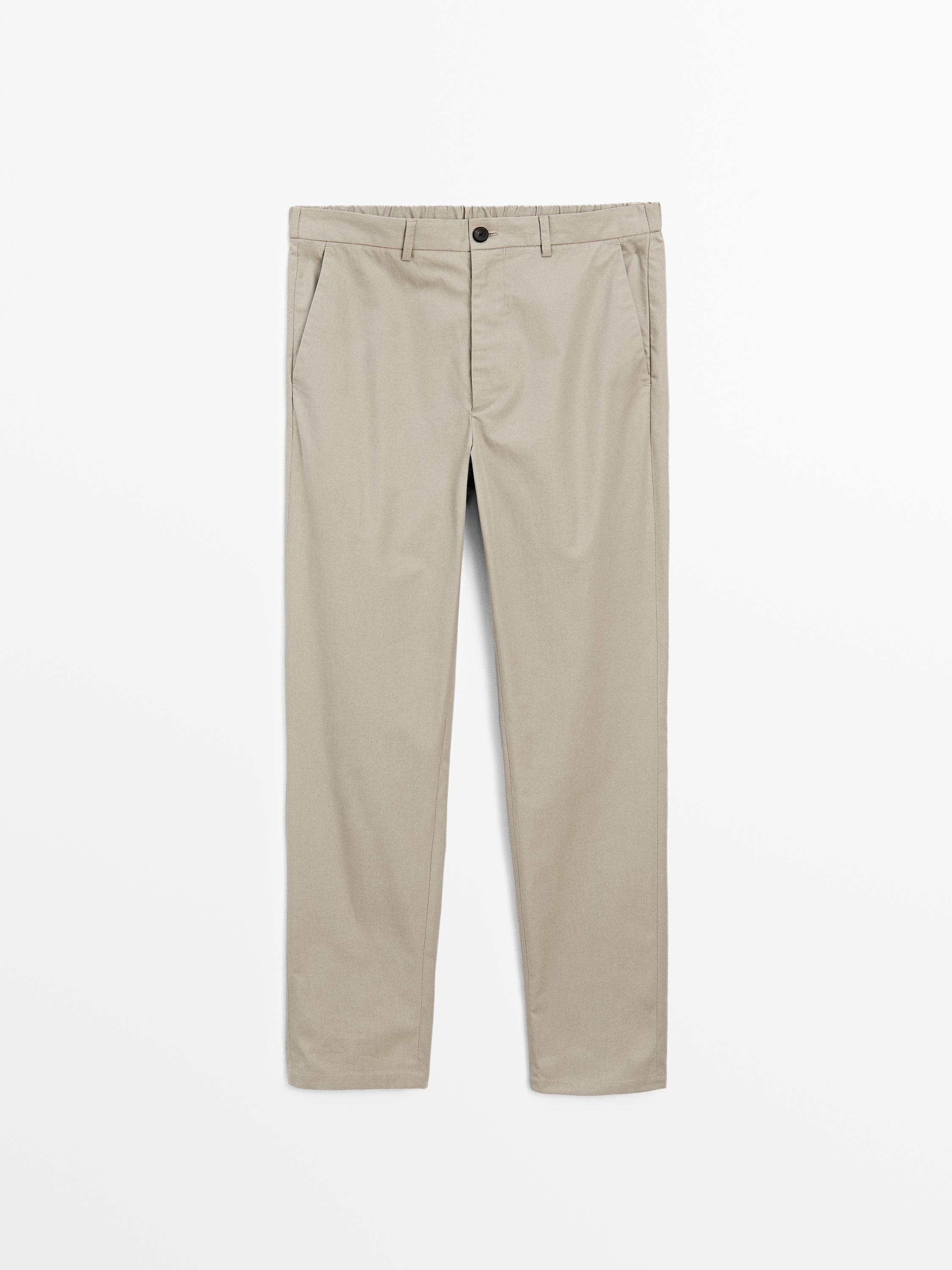 Semi-jogger fit trousers