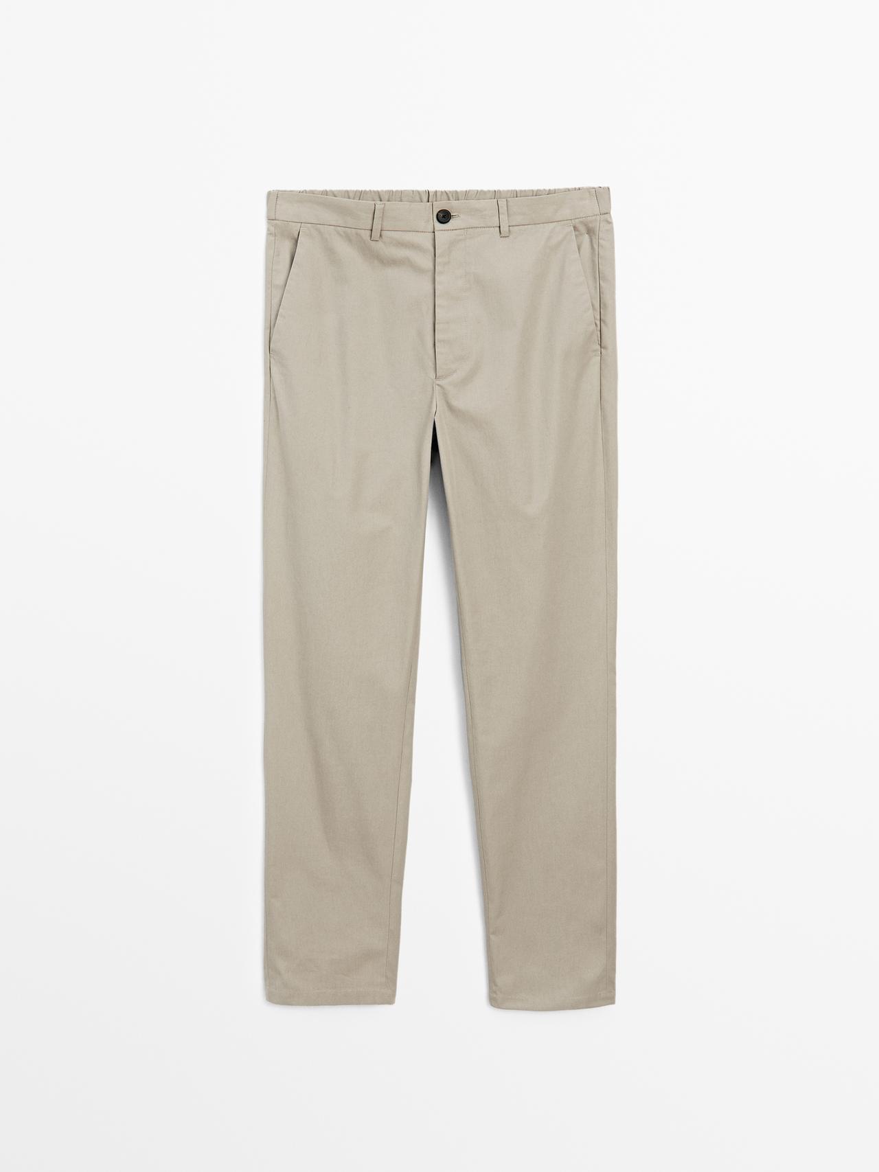 Massimo Dutti - Herre - Semi-Joggingbukser - Kaki - 40