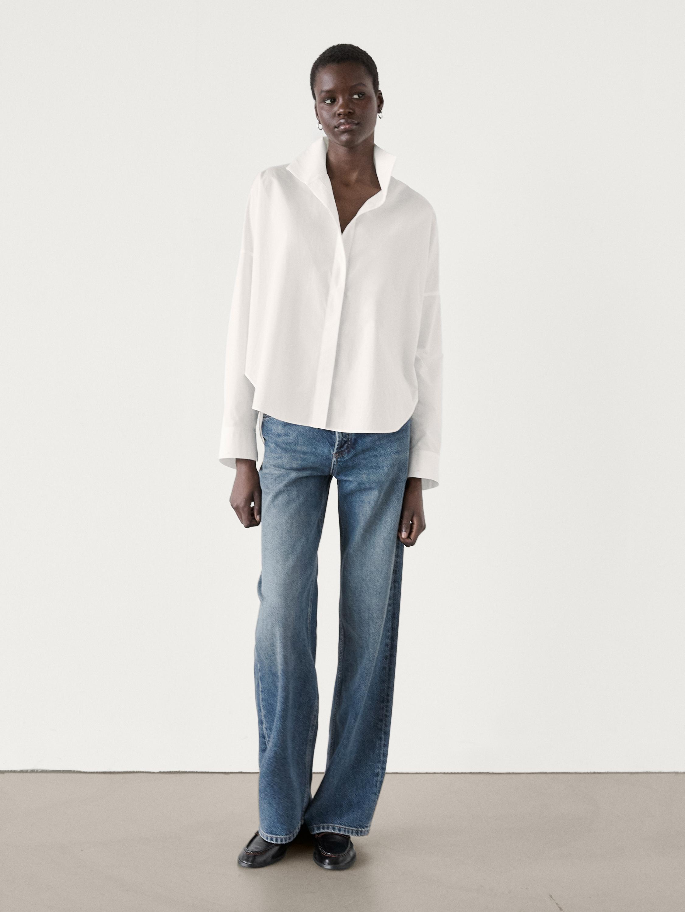 Basic White Shirts for Women Massimo Dutti