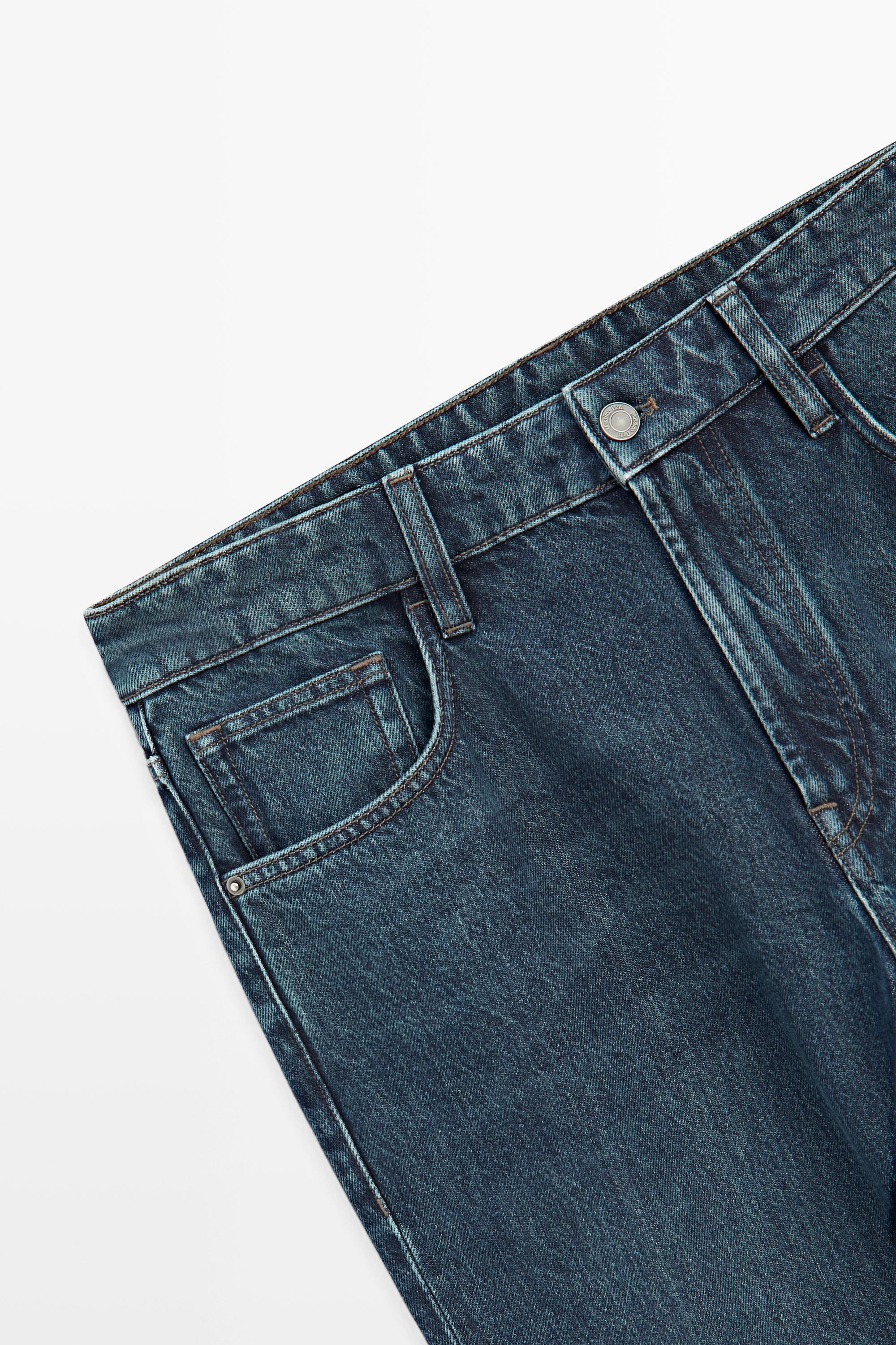 Джинси tapered fit · Індиго · Trousers | Massimo Dutti