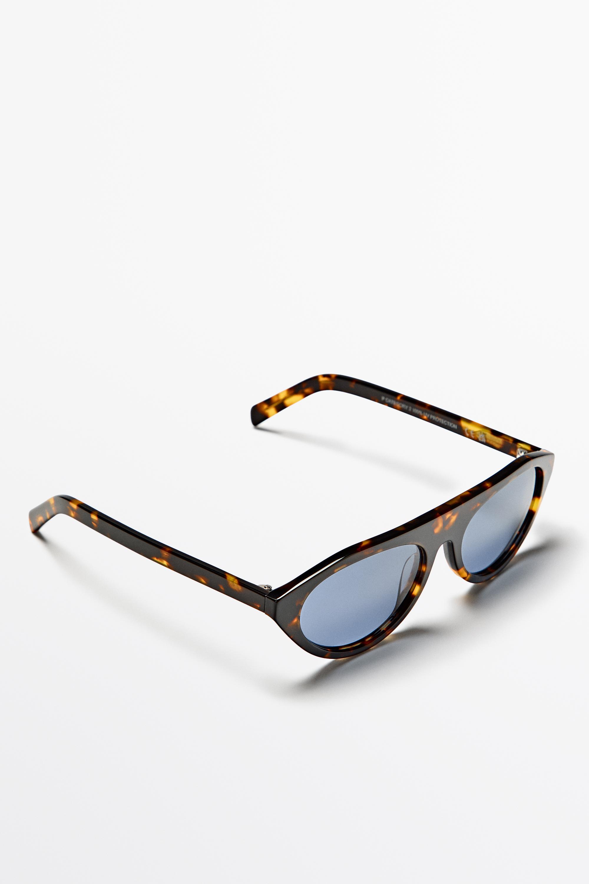 Oval sunglasses — BROWN