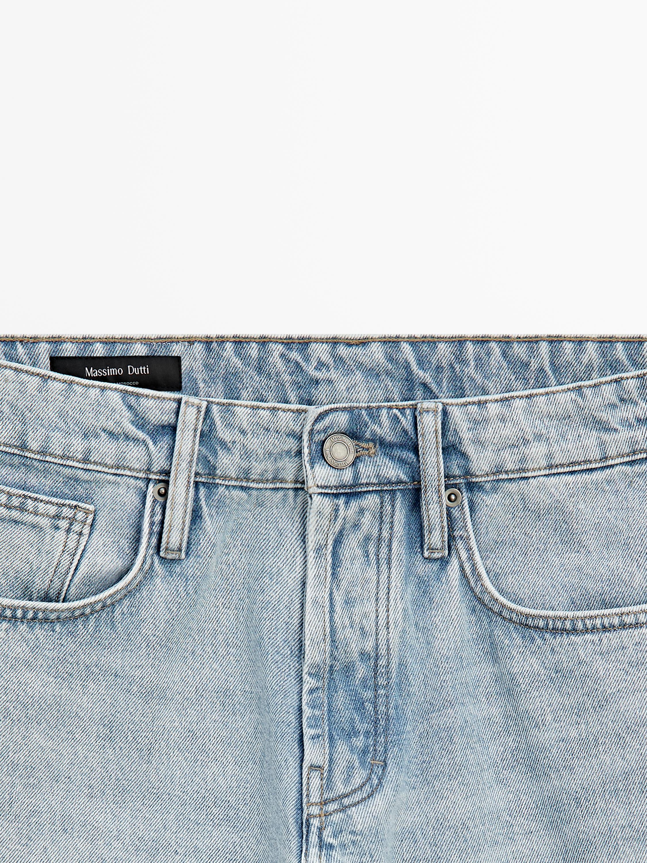 Cropped slim fit jeans — Light Blue