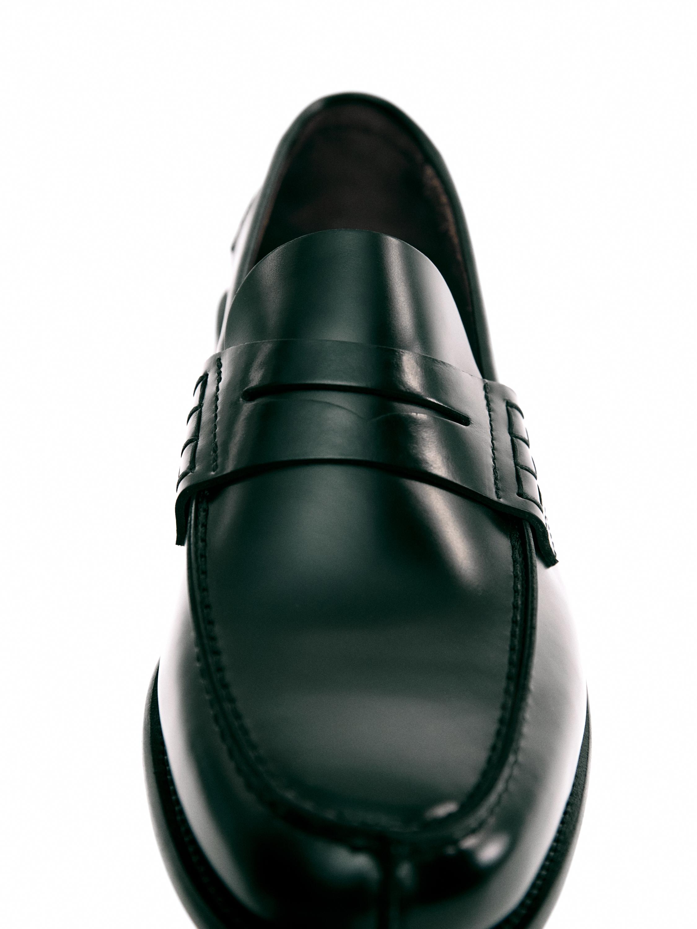 Smart nappa loafers — BLACK