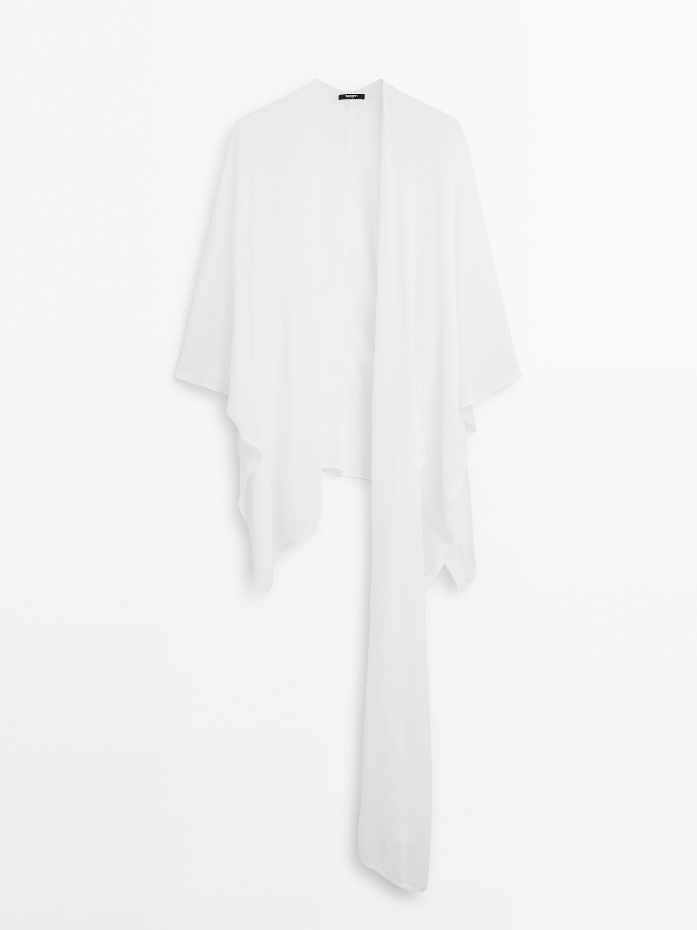 Fluid cape linen blend