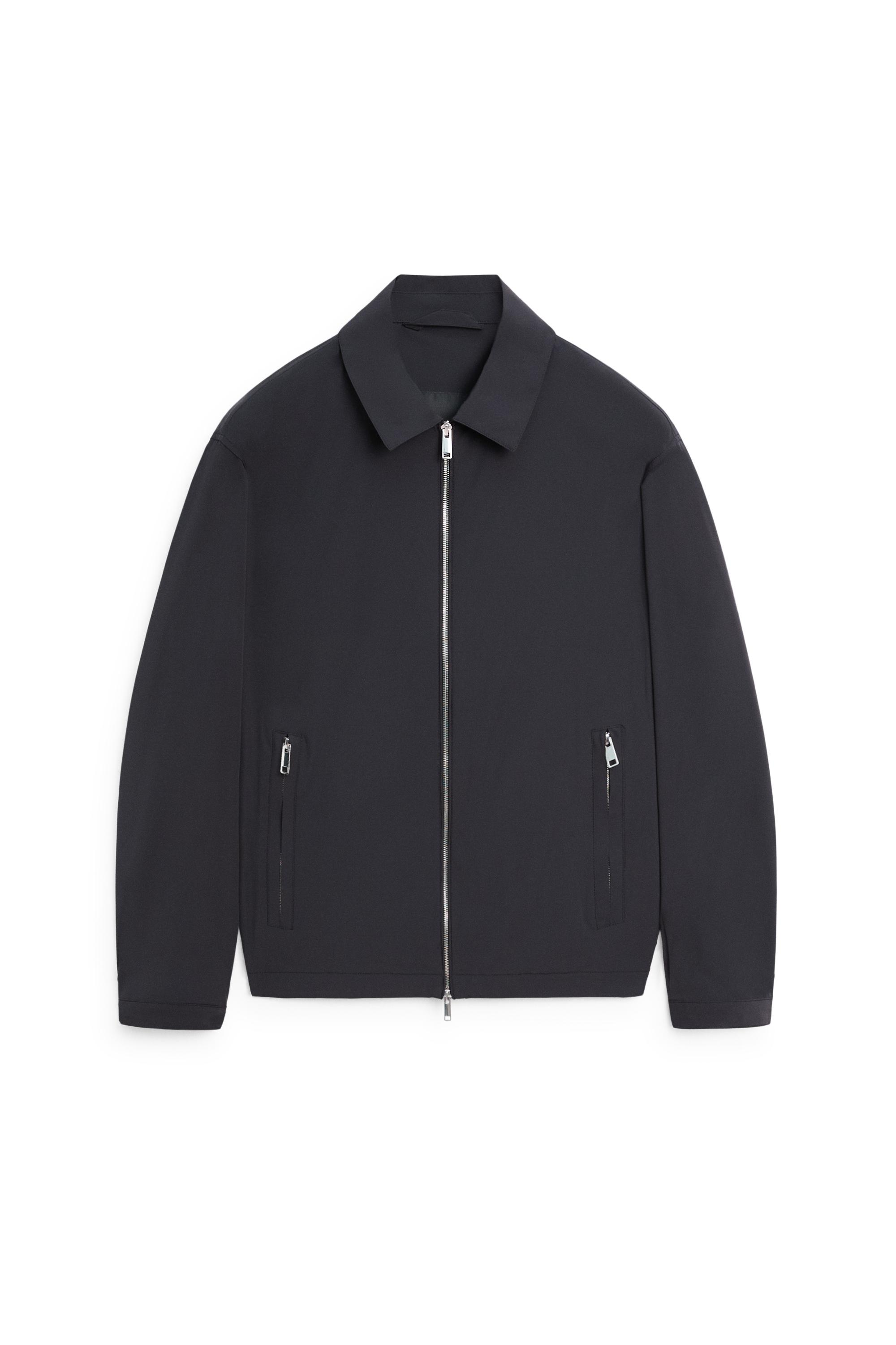 Lightweight short jacket — NAVY BLUE