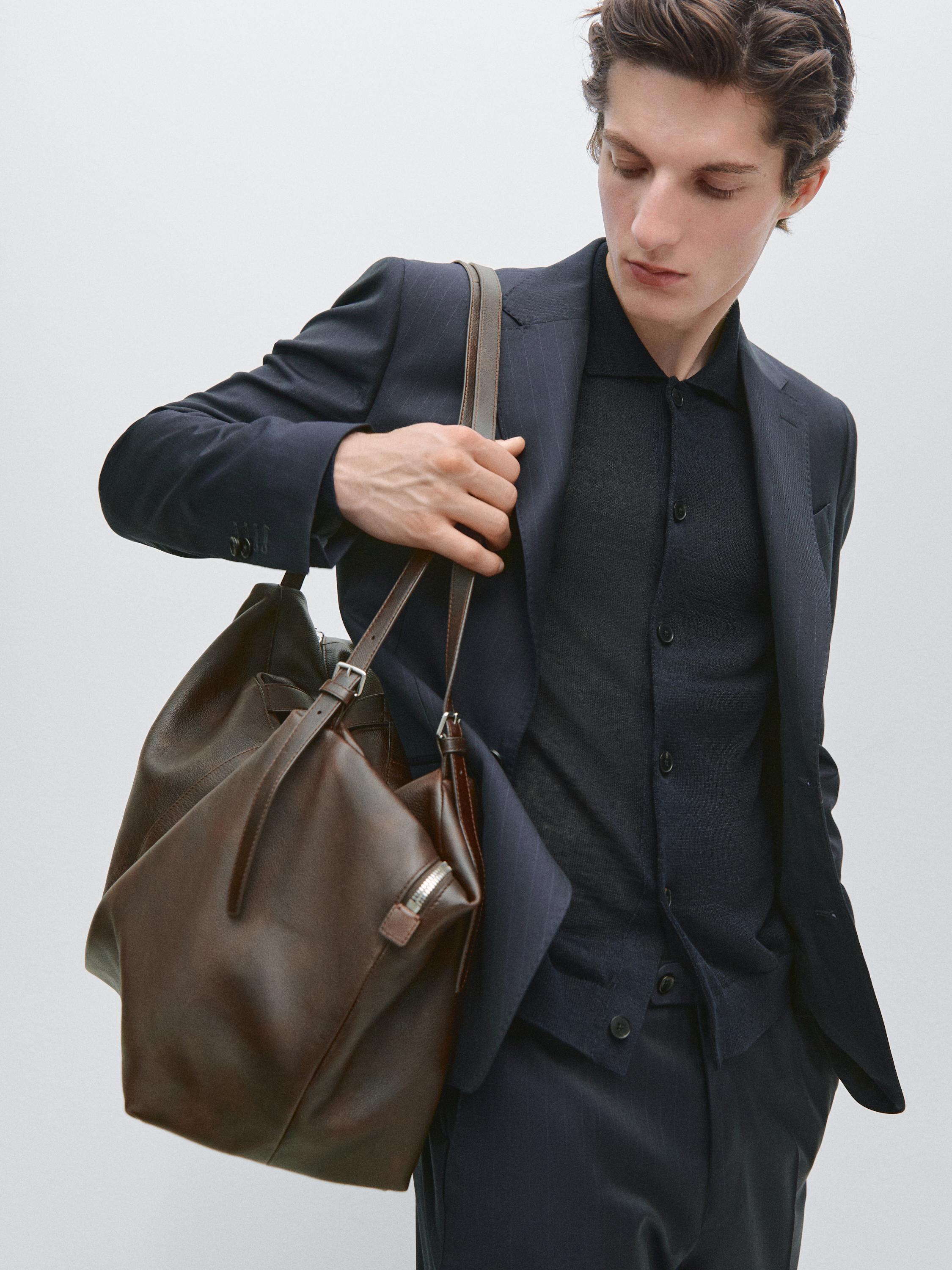 100% cool wool striped suit blazer — NAVY BLUE