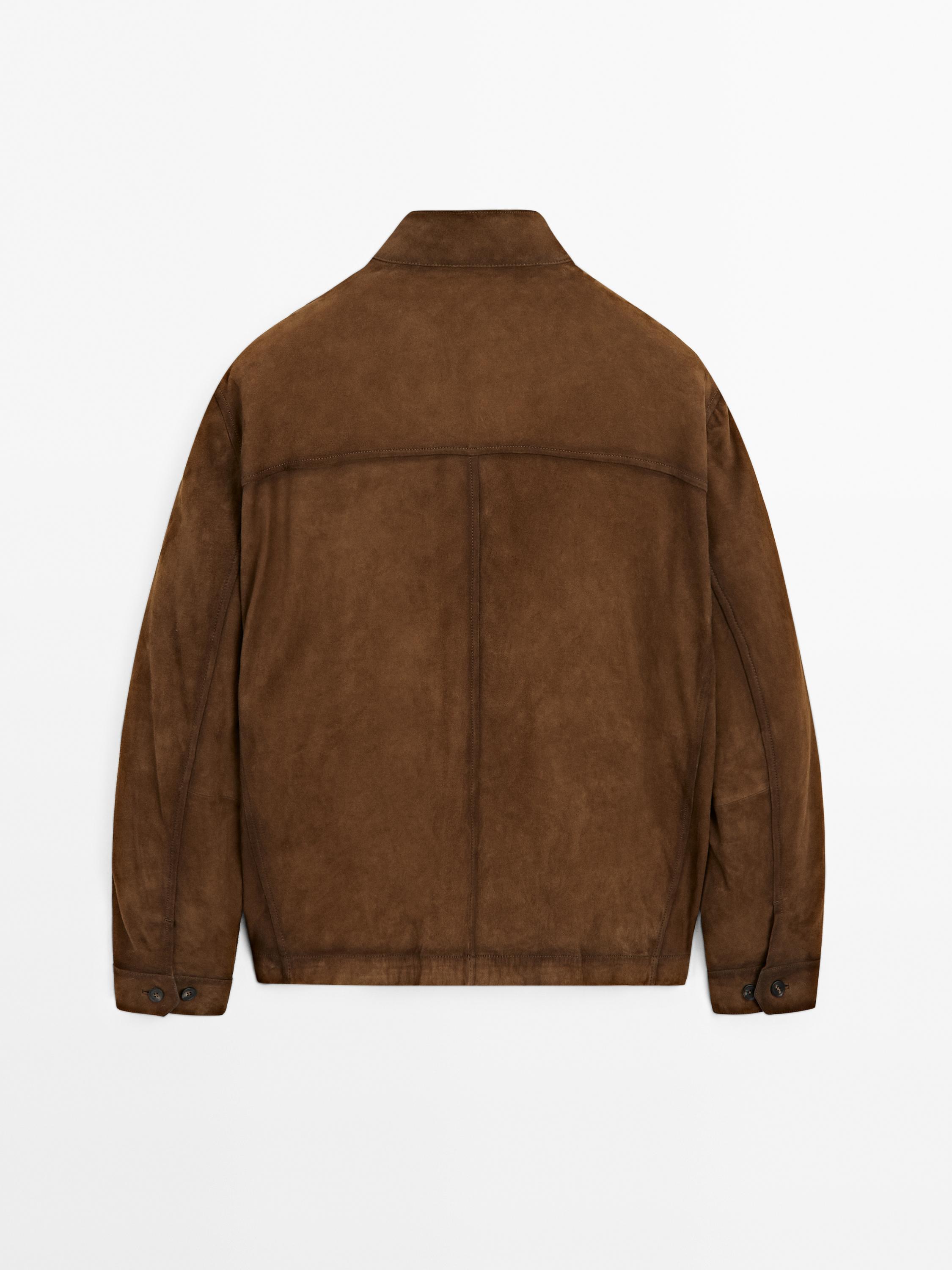 Suede leather jacket