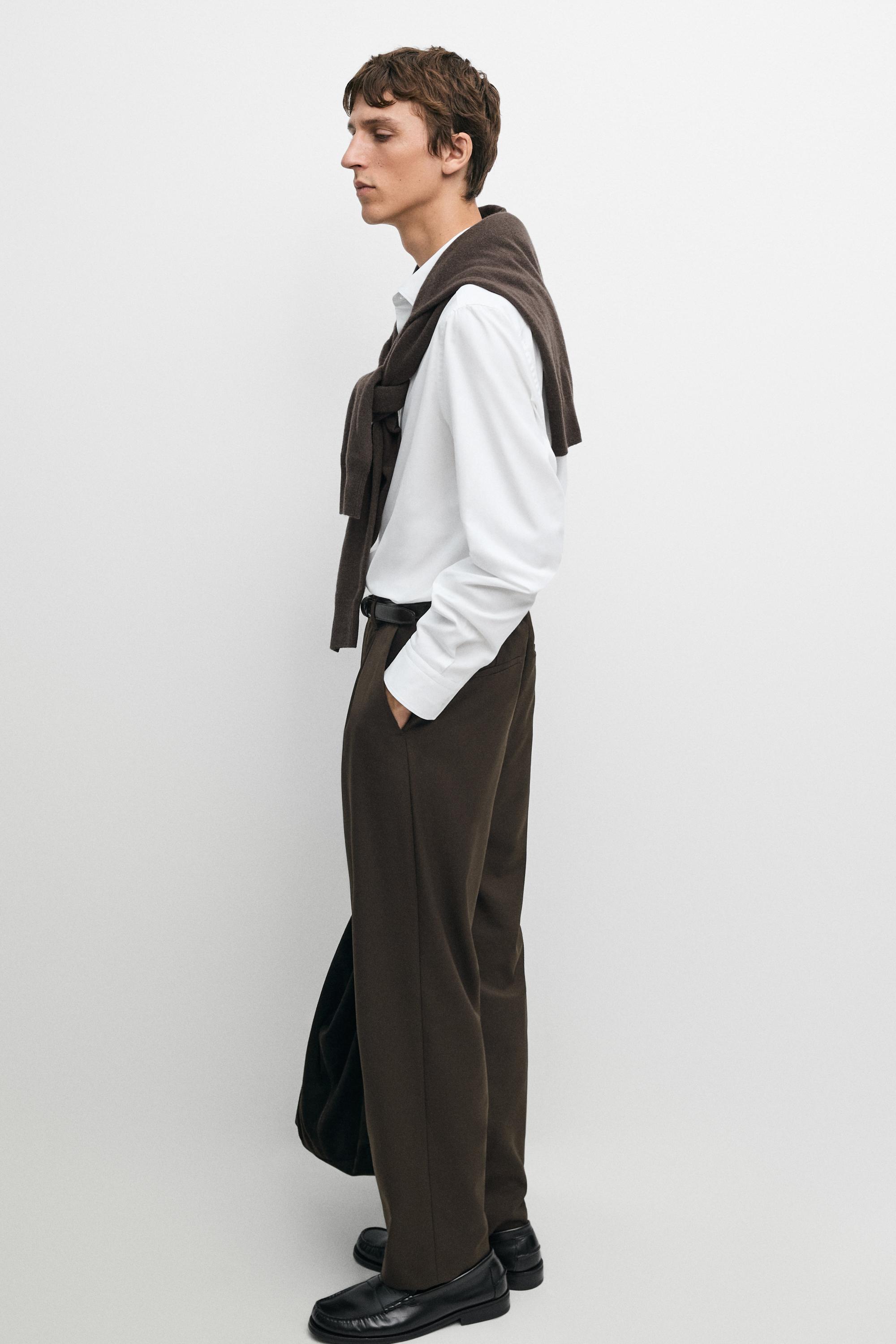 100% cotton regular fit shirt — WHITE