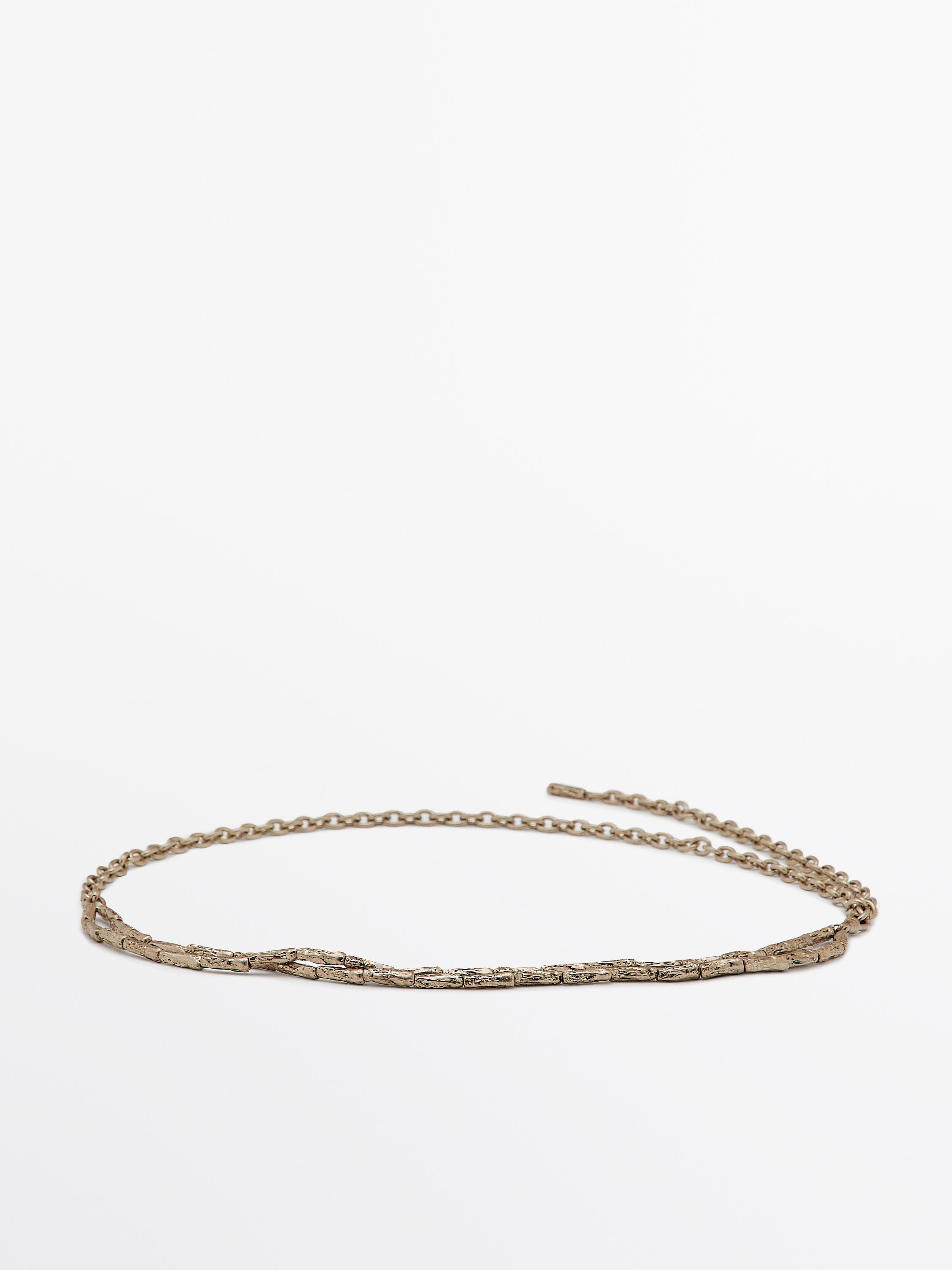 Ceinture Chaîne Femme En Métal Doré/argenté - Réglable, Pour Robe, Jean, Taille S à XL
