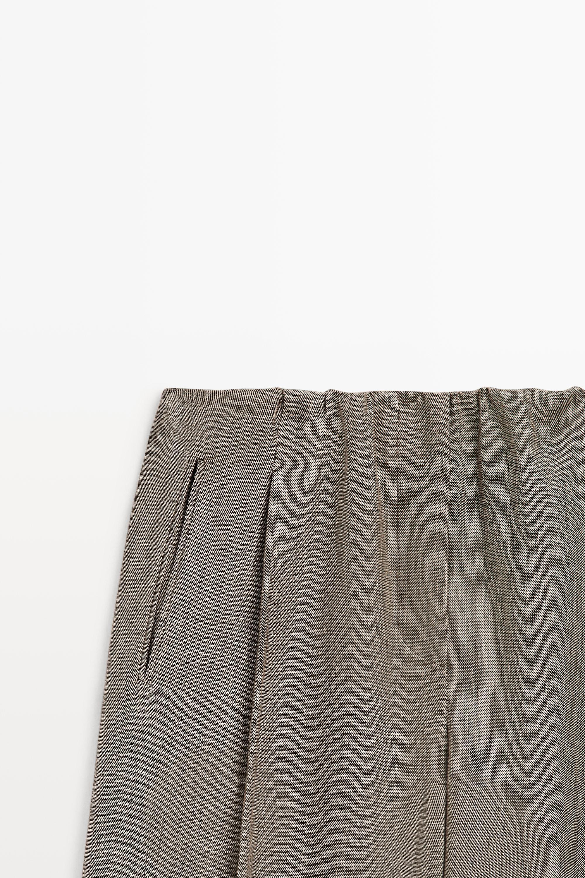 Flecked detail pants - STUDIO — GREENISH