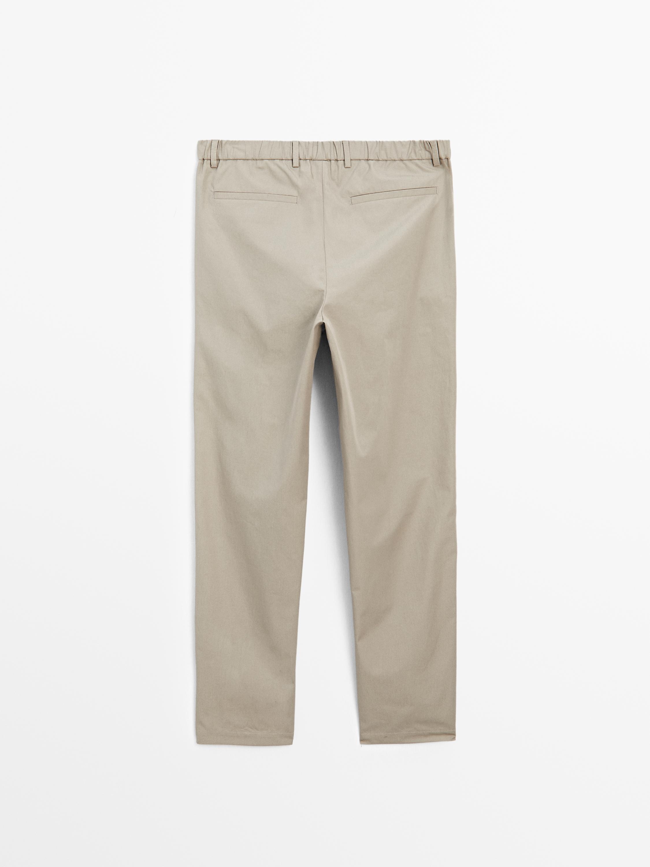 Semi-jogger fit trousers