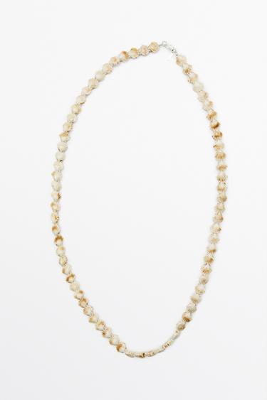 Ceramic seashell necklace — CREAM 2