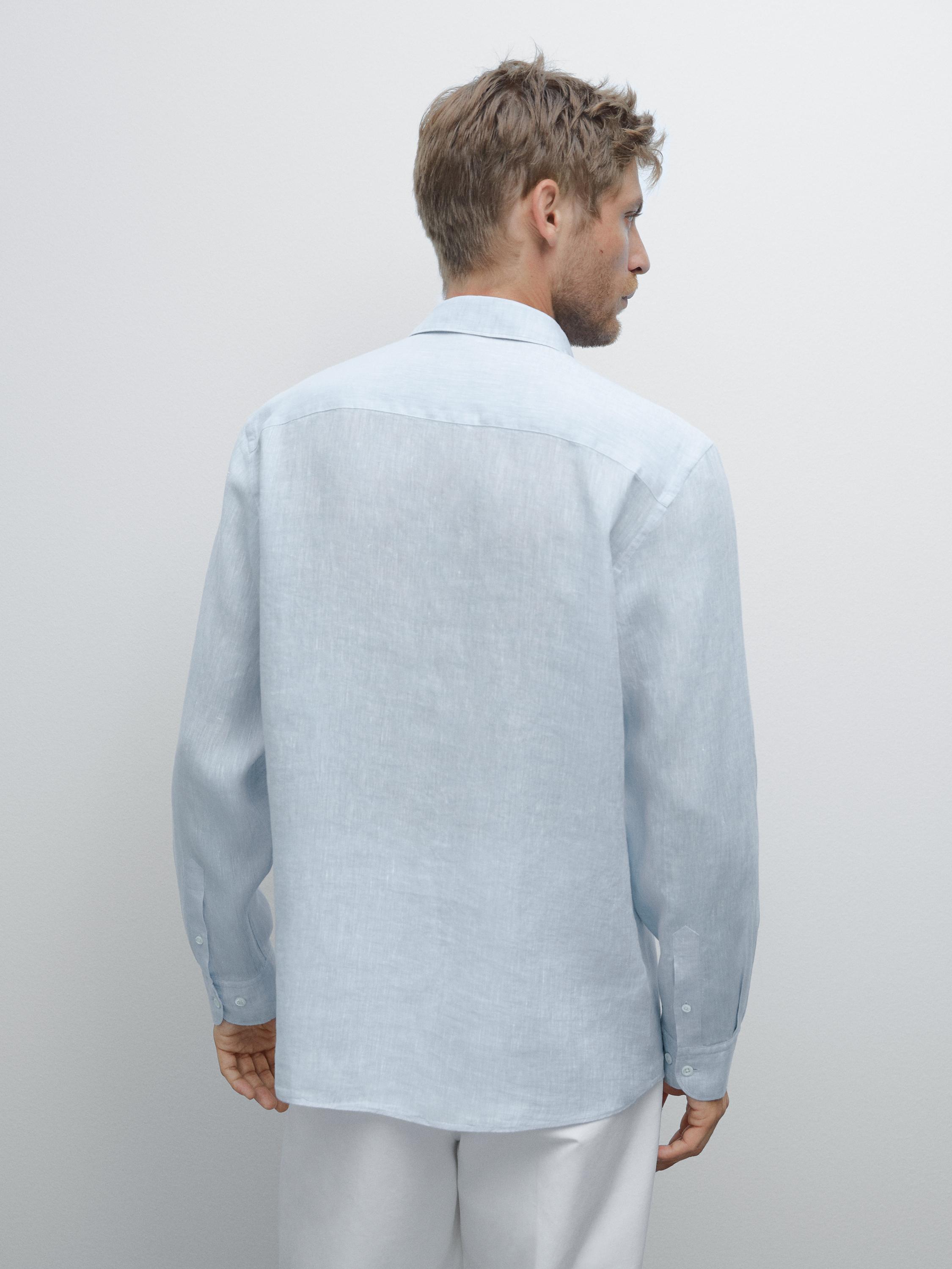Chemise slim 100 % lin