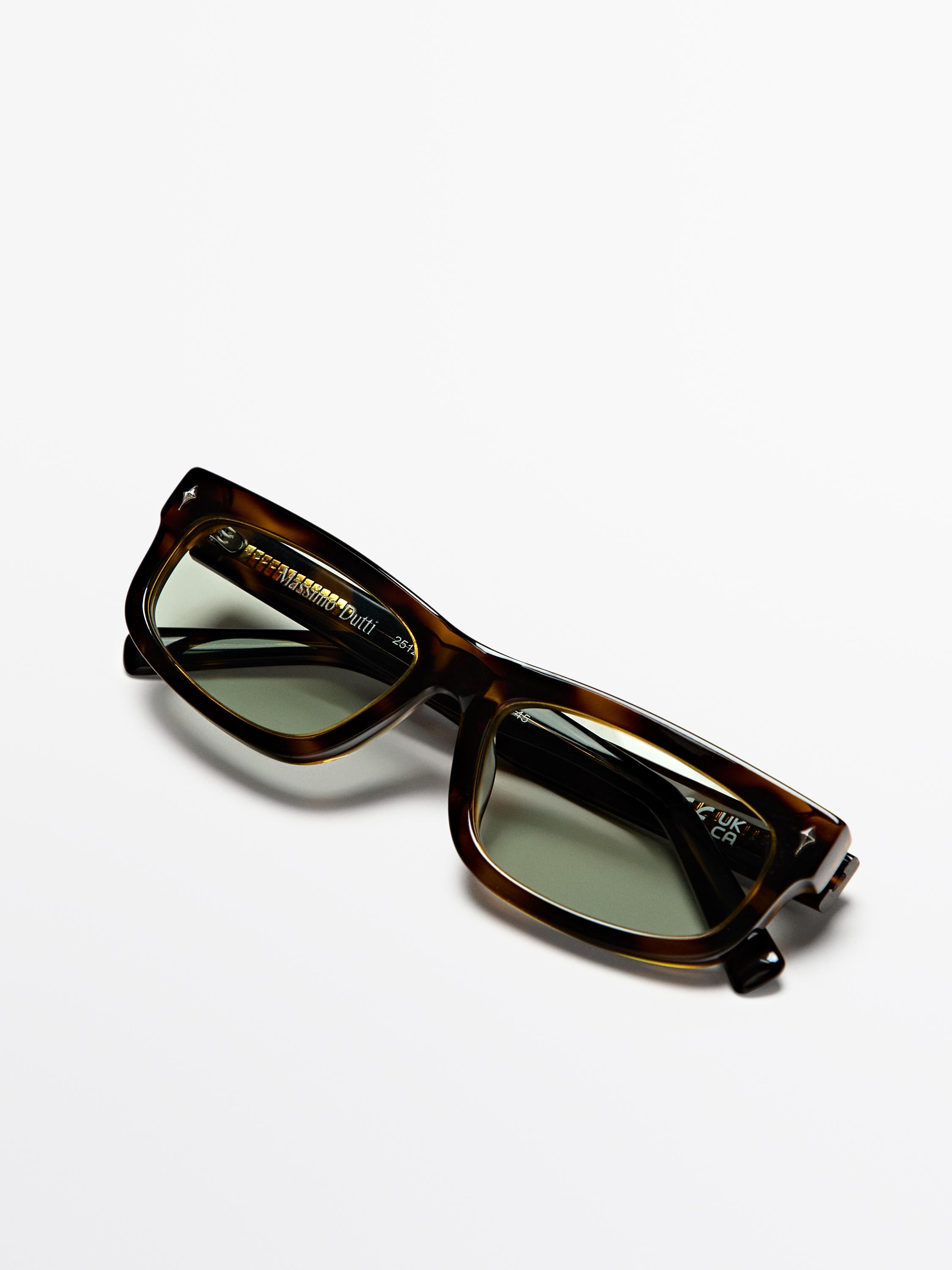 Narrow sunglasses — BROWN