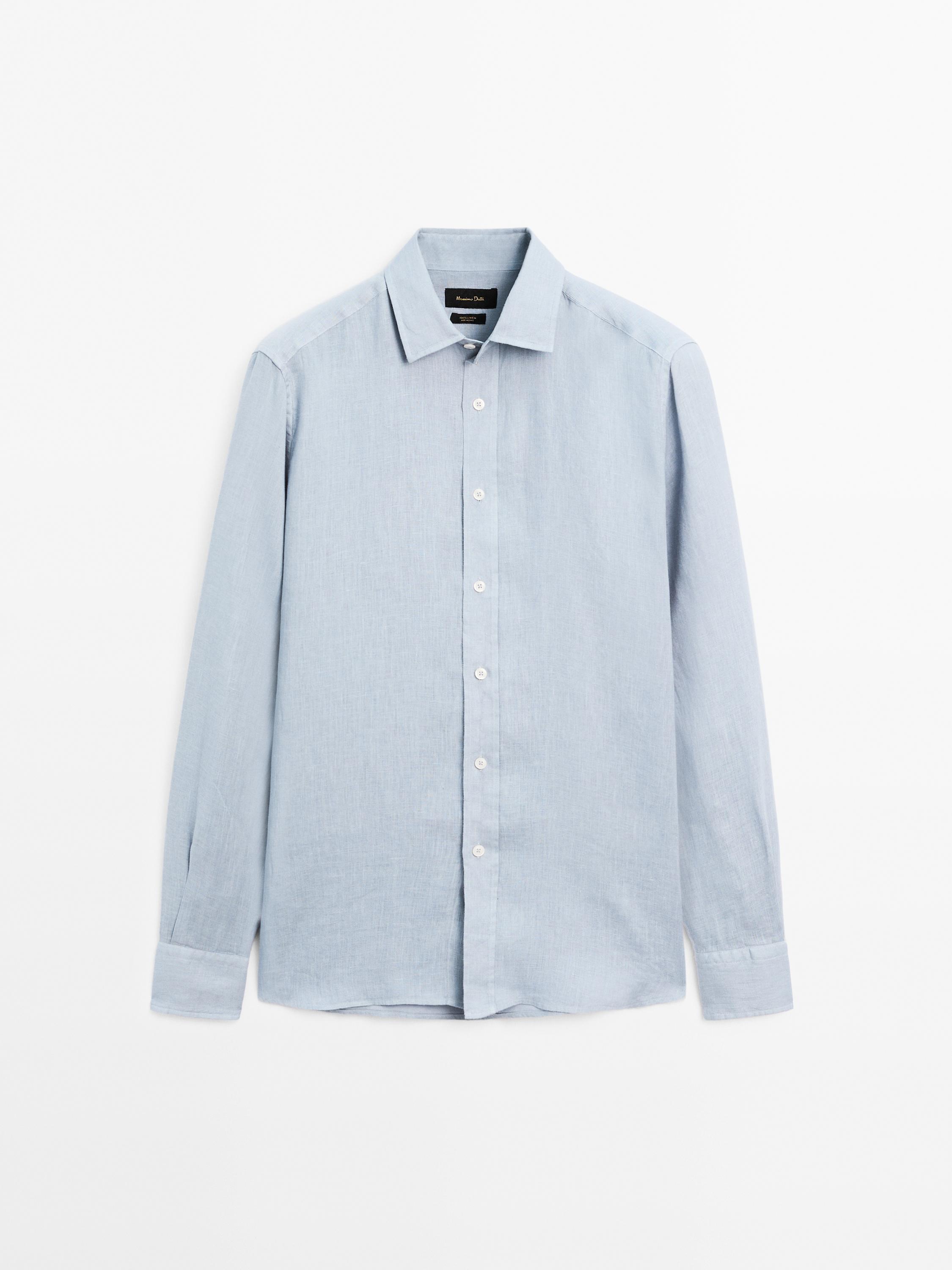 100% linen regular fit shirt