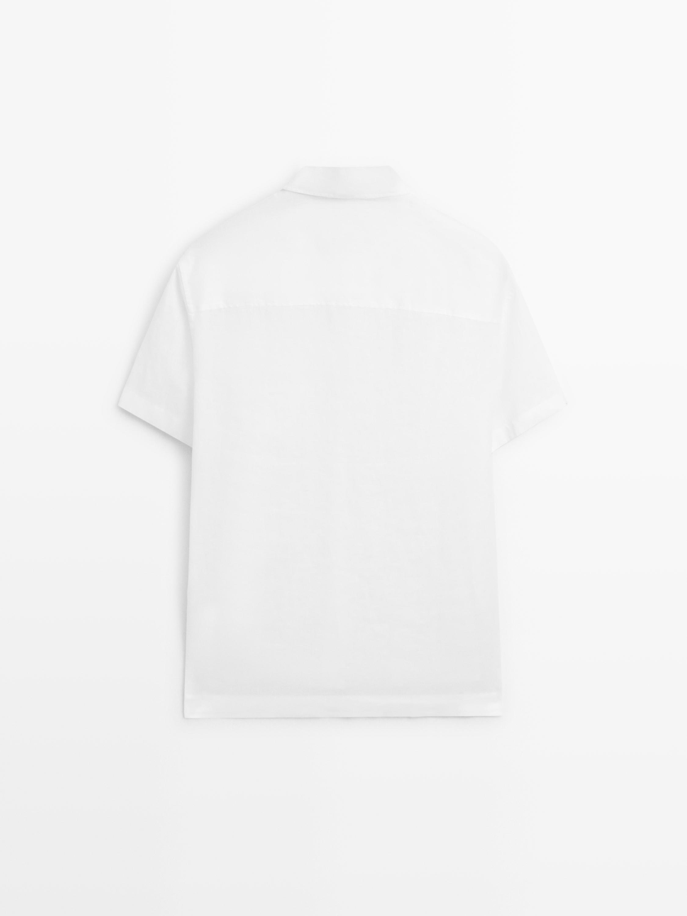 Chemise manches courtes 100 % lin