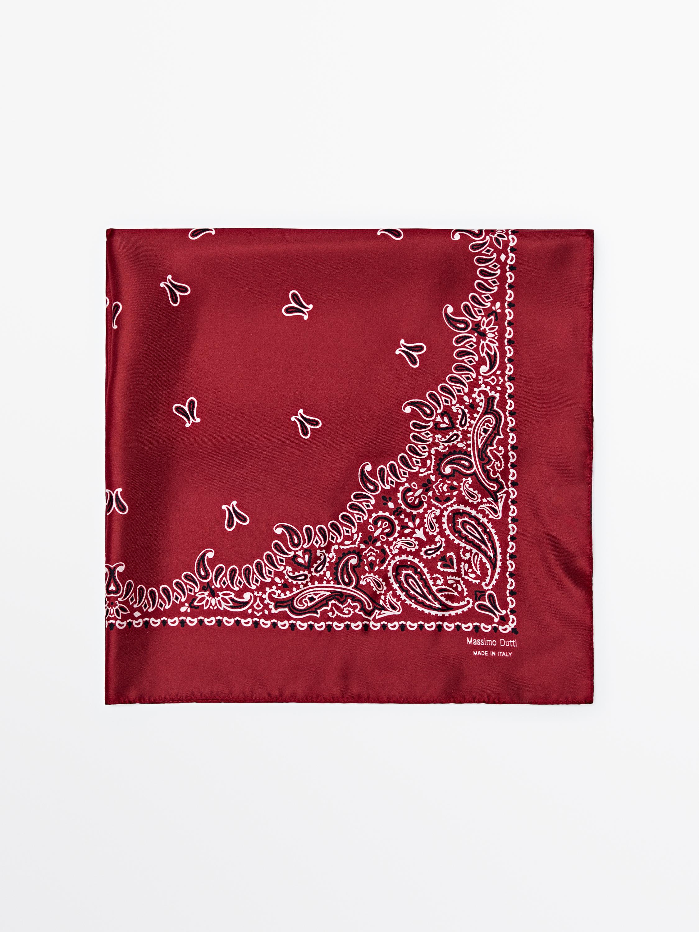 Paisley print scarf
