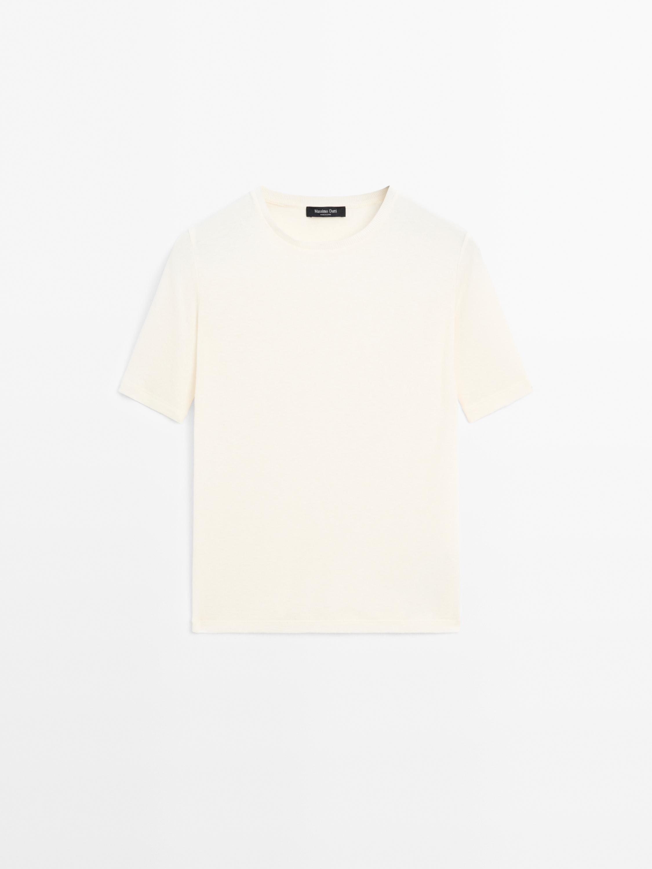 T-shirt à manches courtes en coton mélangé