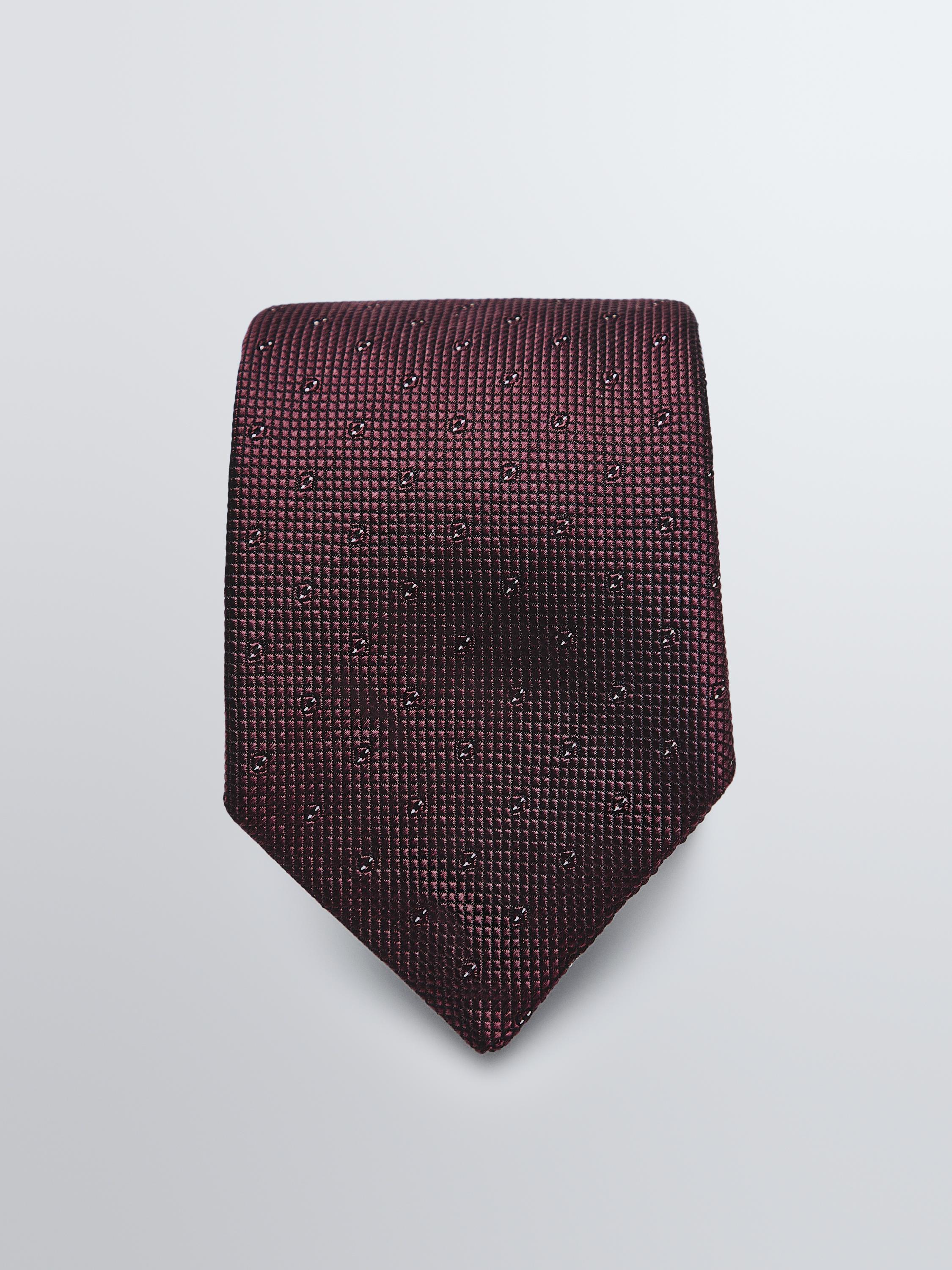 100% silk tie — MAROON