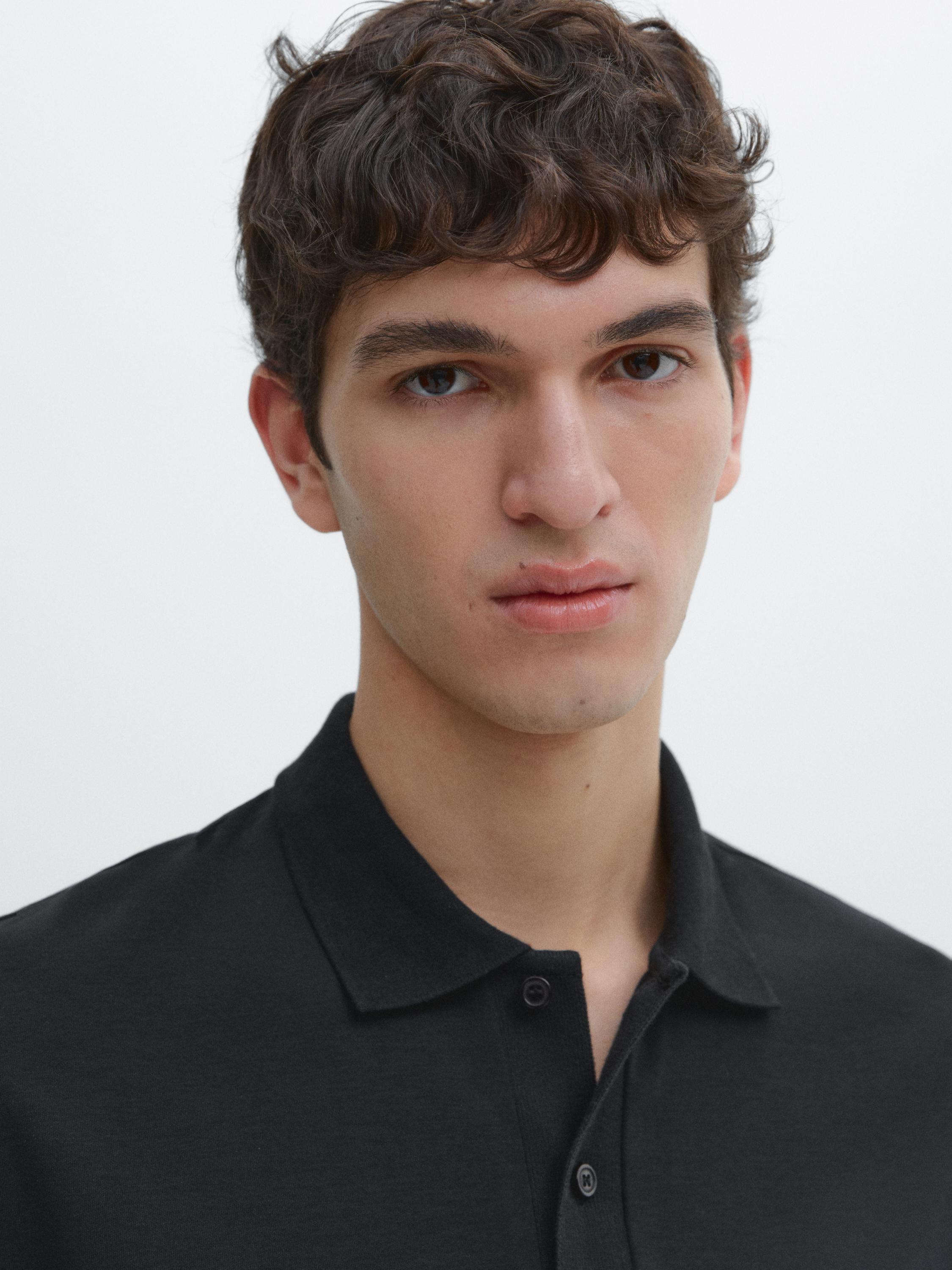 100% cotton short sleeve polo sweater