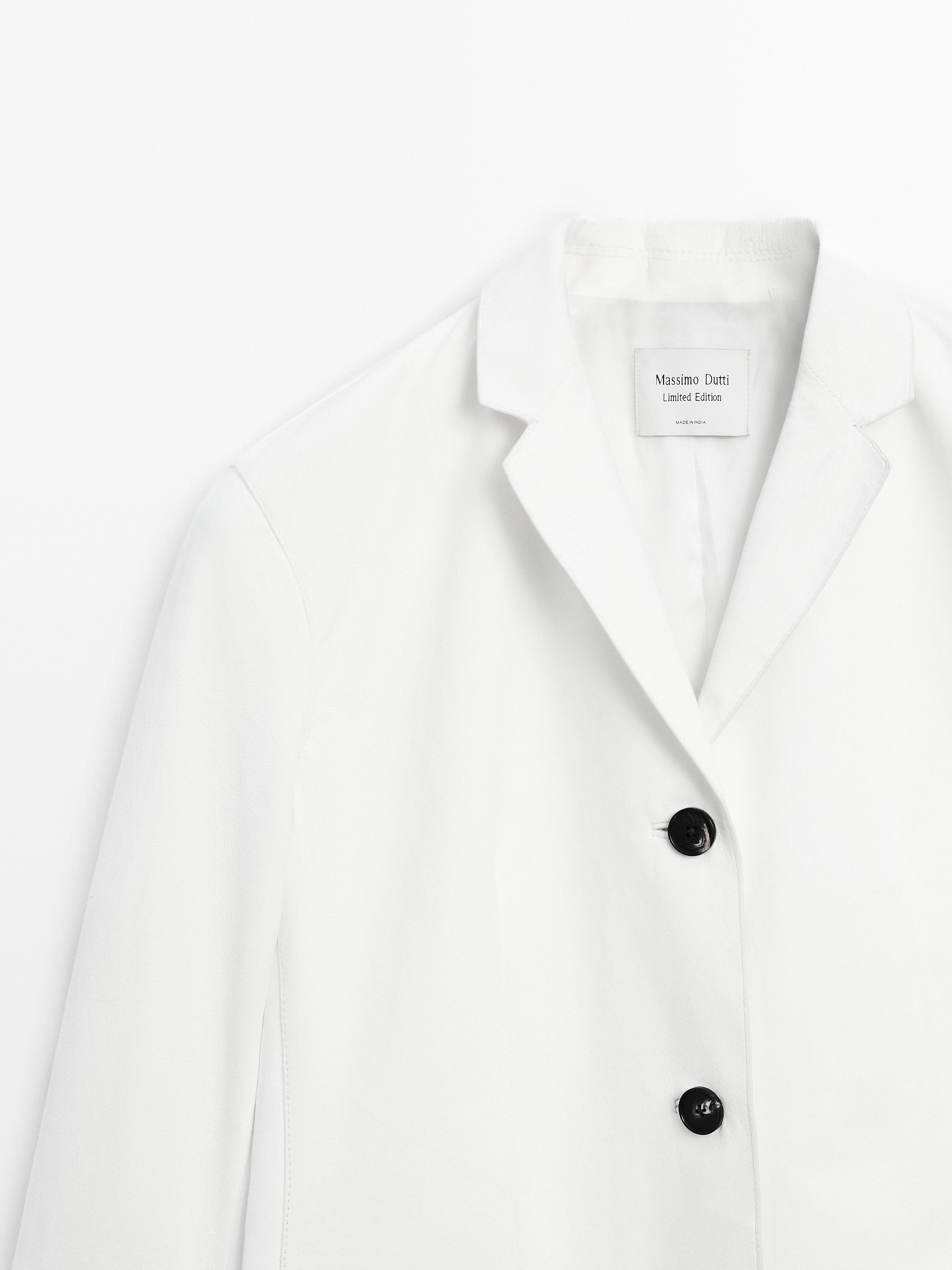 Long suede leather blazer - Limited Edition