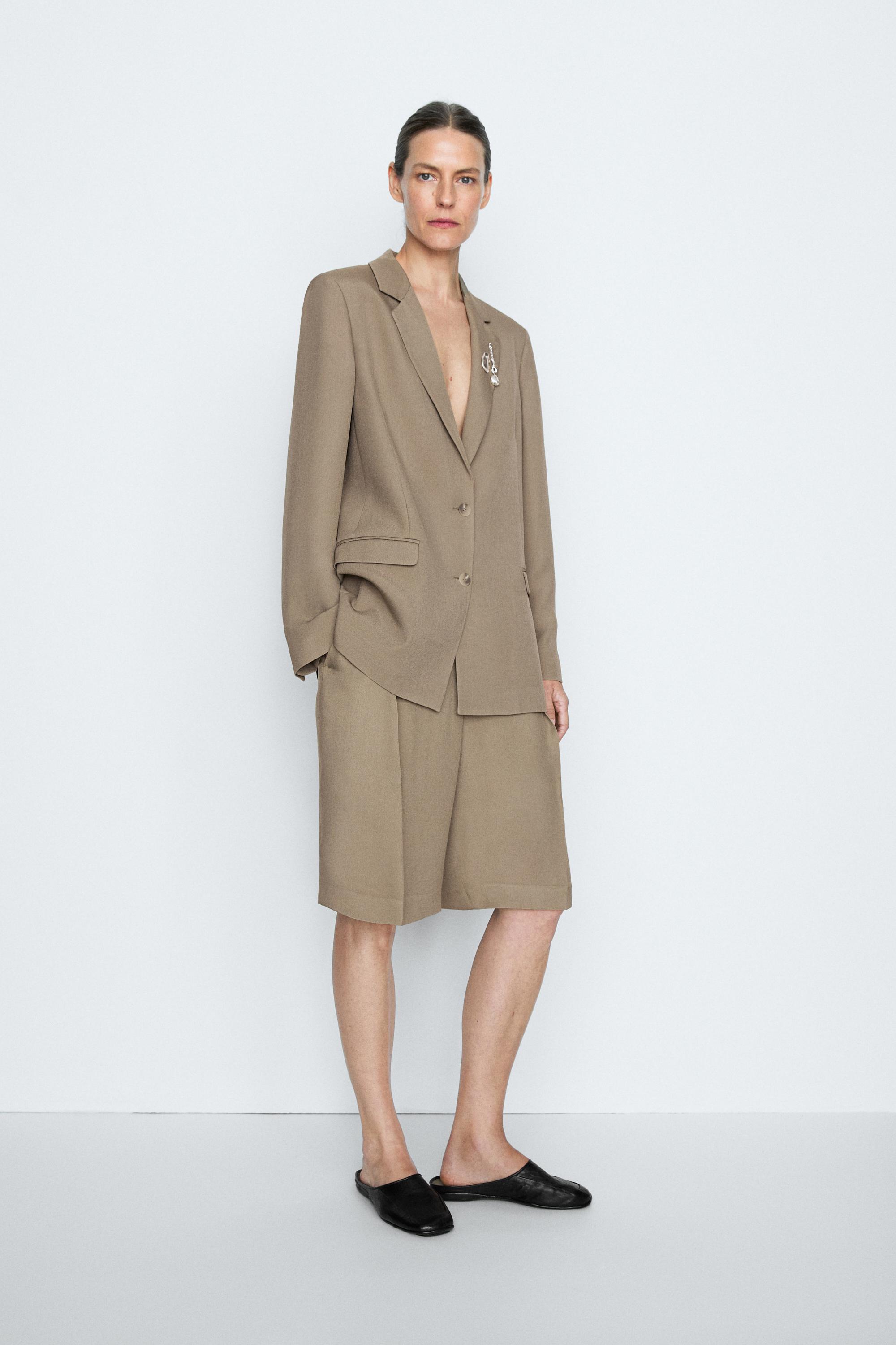 Fluid blazer - STUDIO — STONE