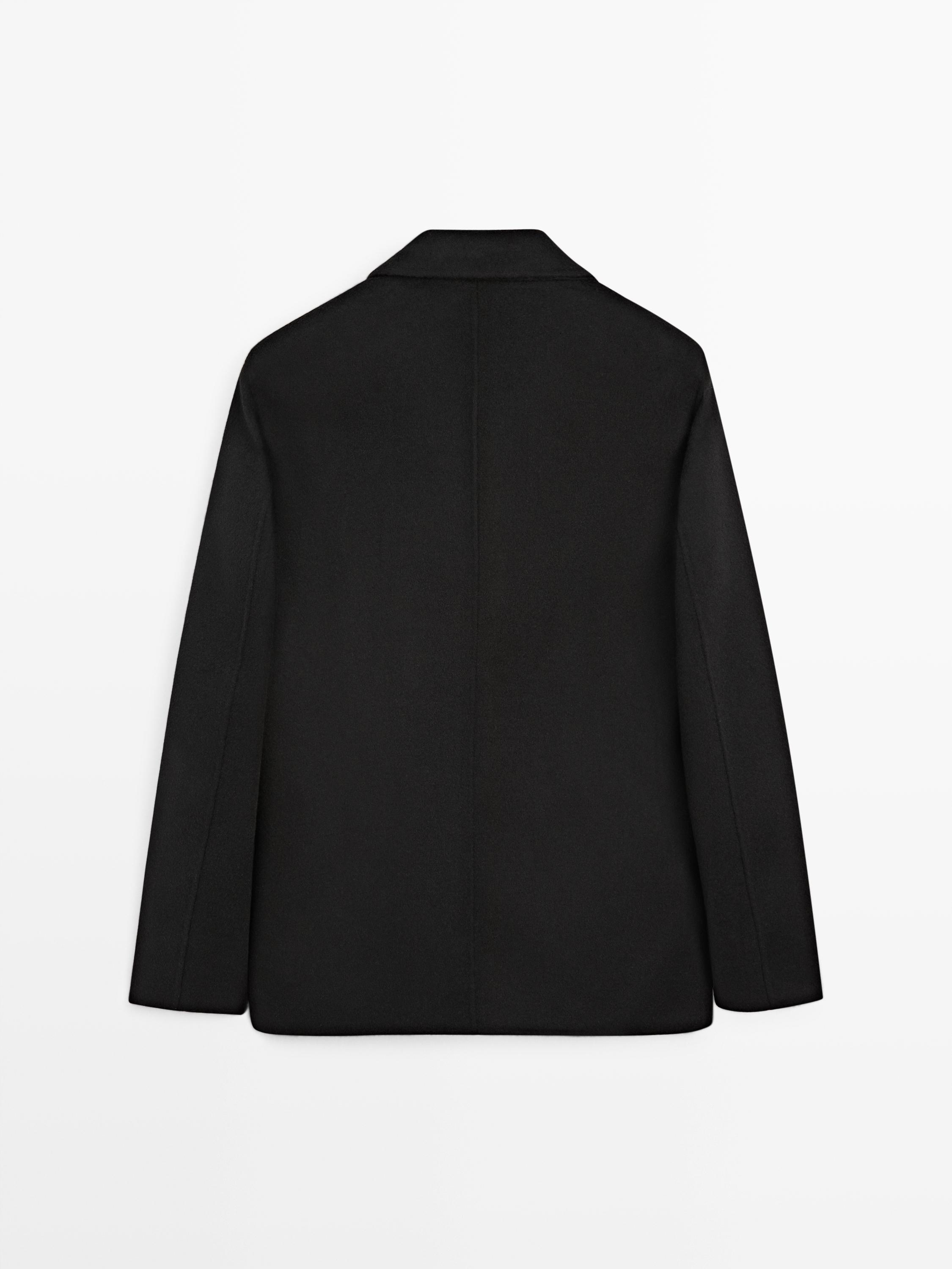 Blazer in tessuto doppio misto lana