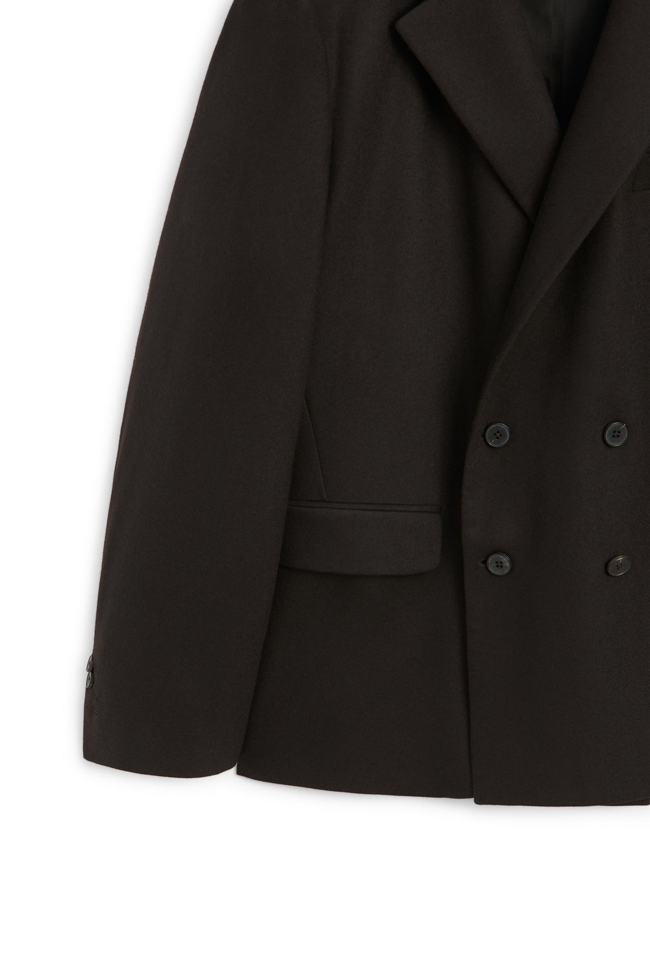 Wool blend flannel suit blazer - LIMITED EDITION — BROWN