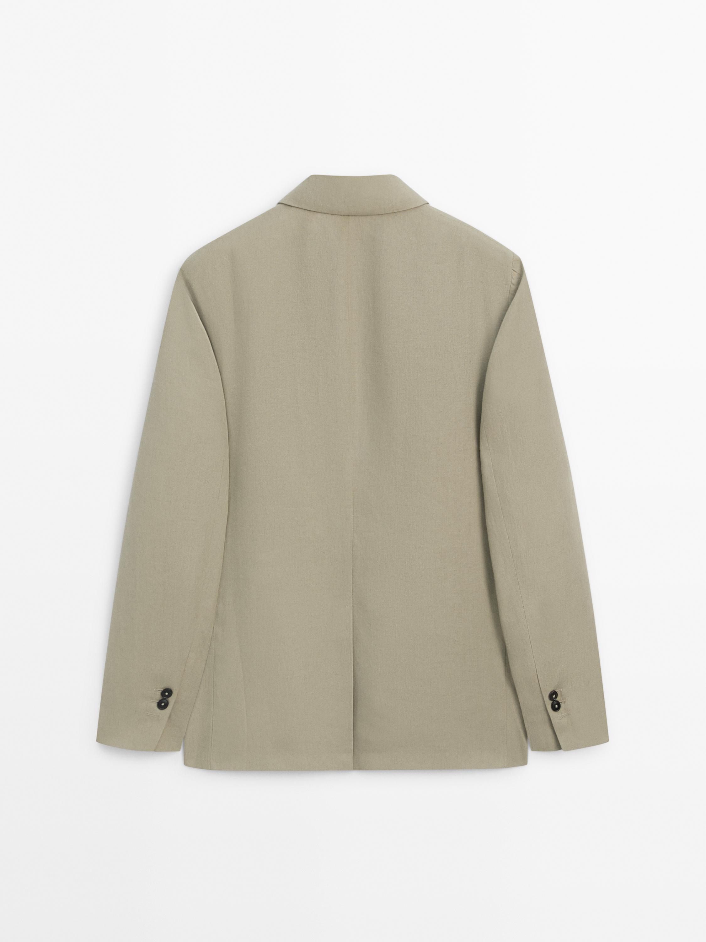 100% linen suit blazer