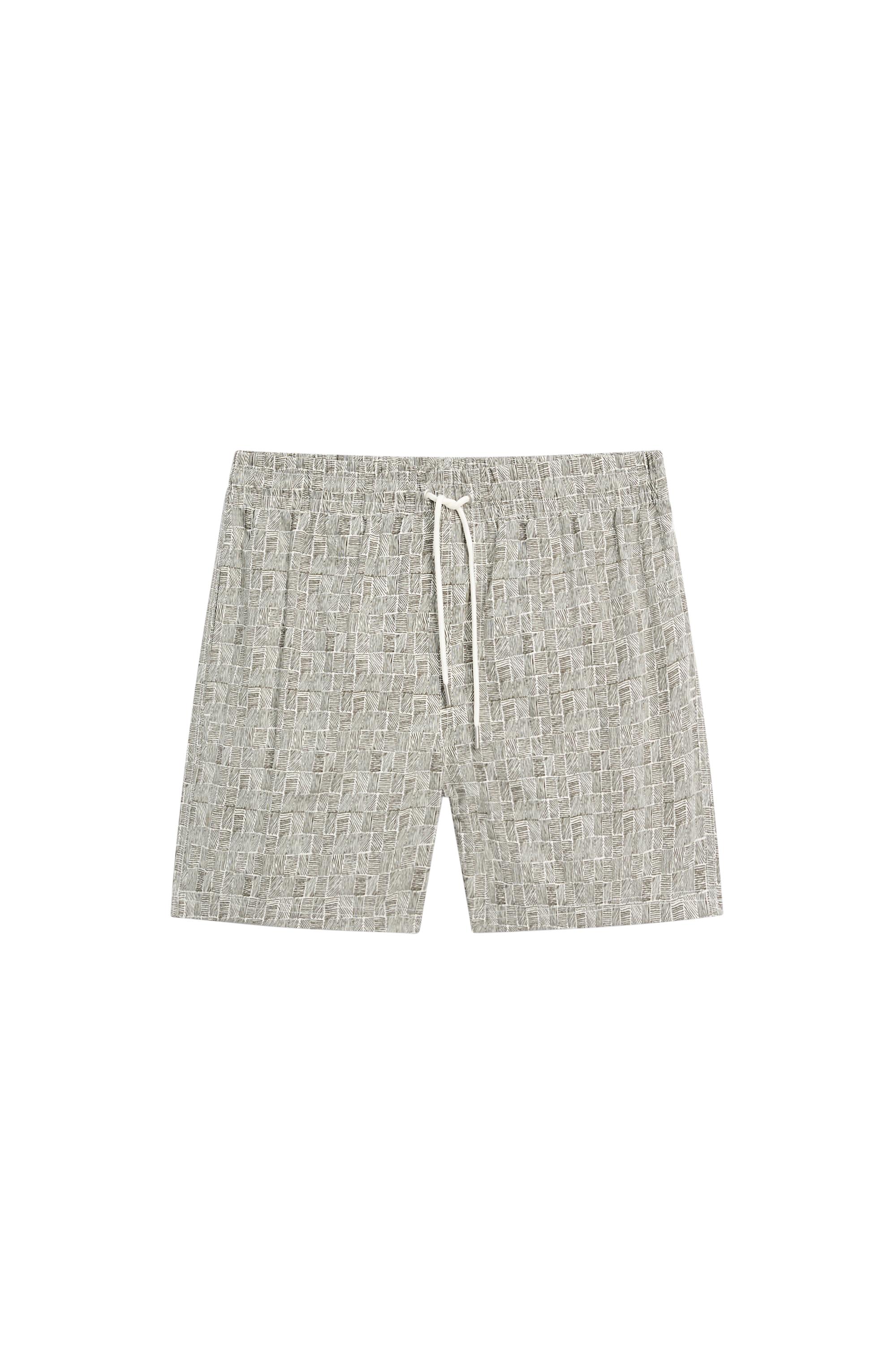Printed swimming trunks