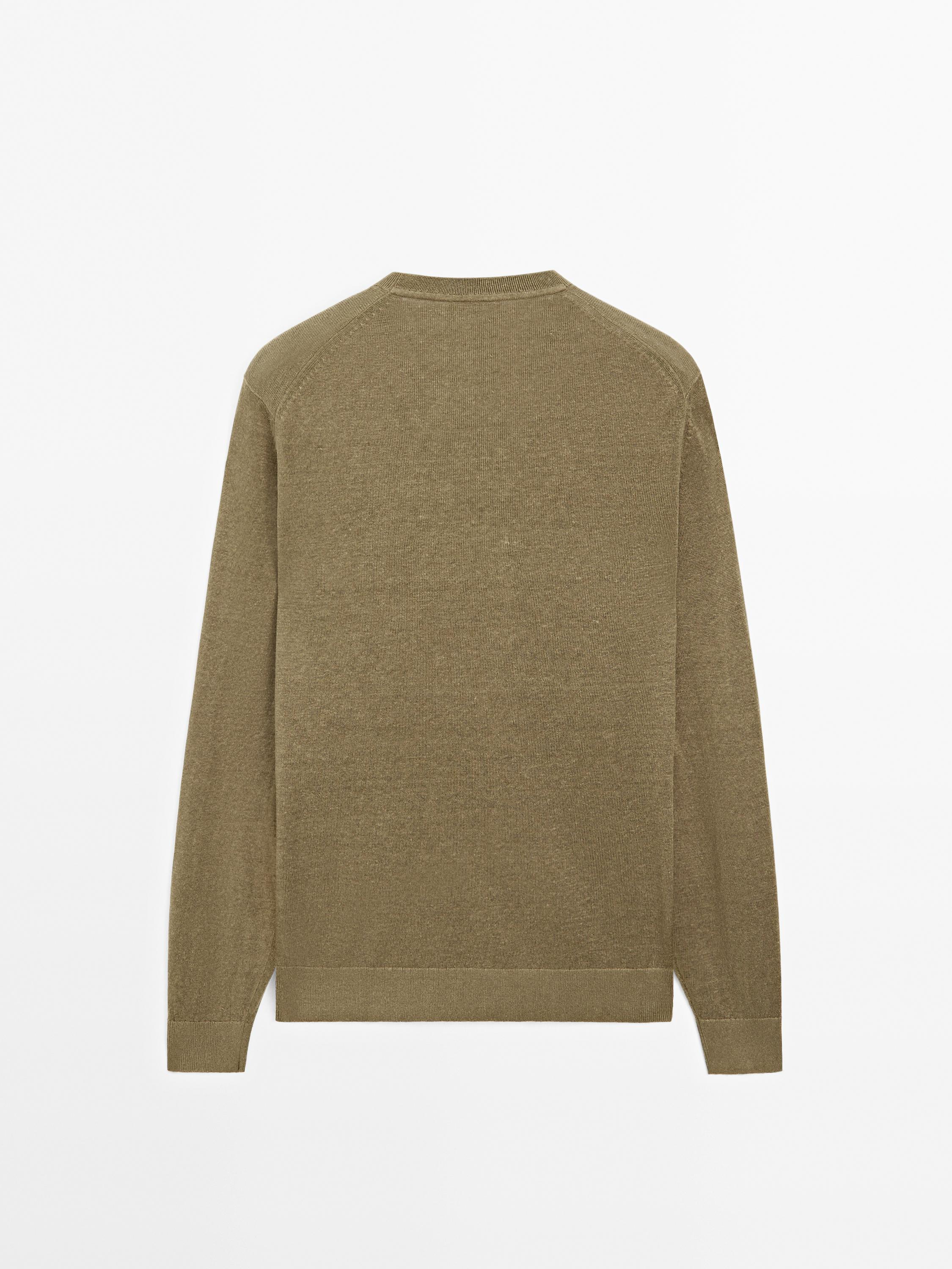 Pull en maille 100 % lin