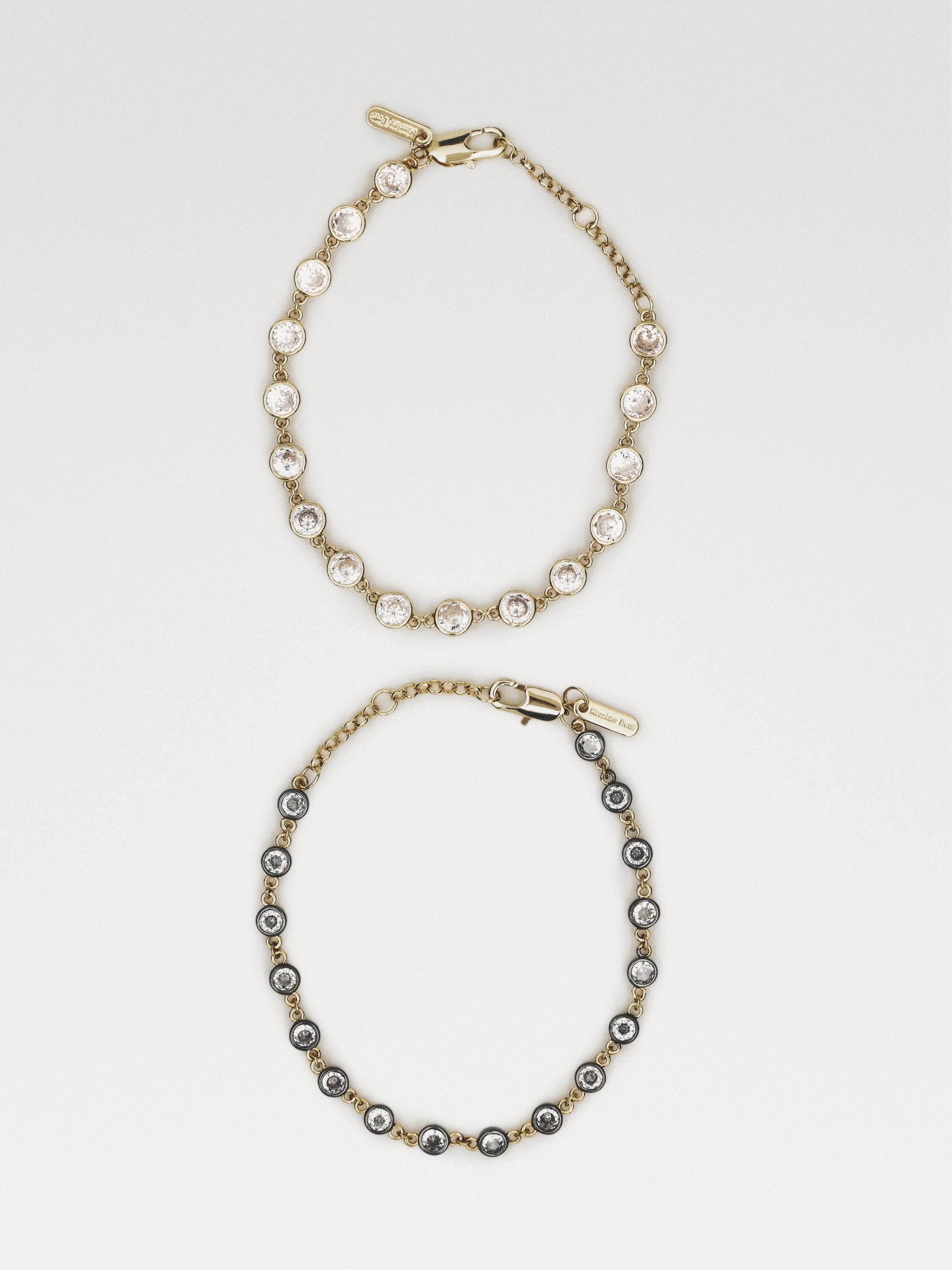 Set 2 pulseras brillos