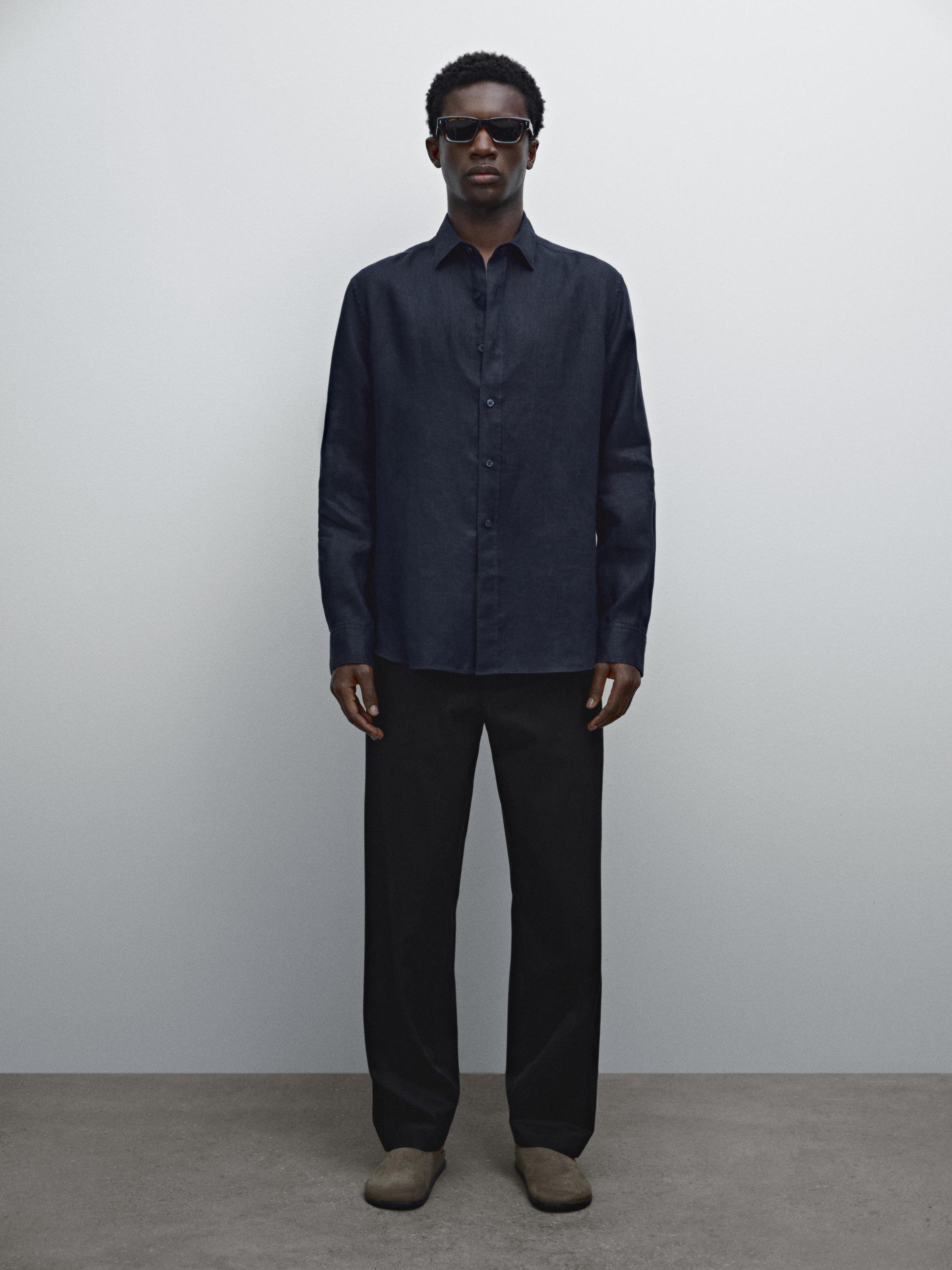 Chemise slim 100 % lin