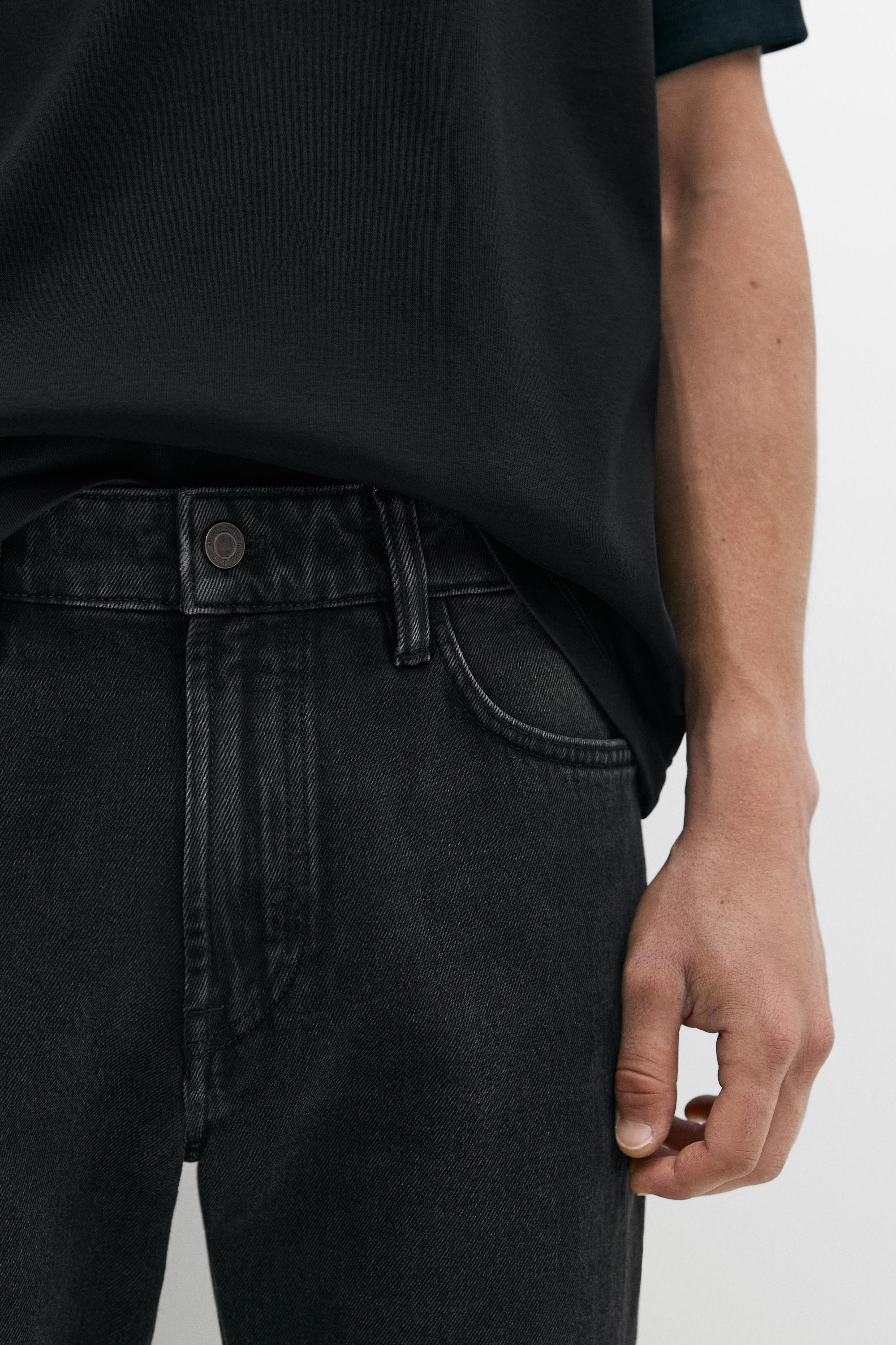 Tapered fit jeans — CHARCOAL