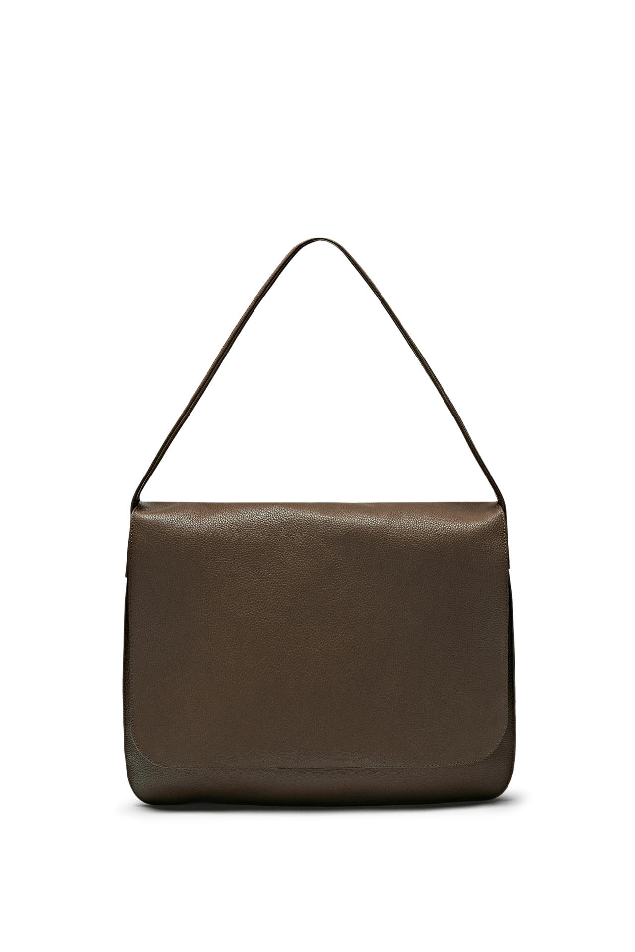 Large nappa leather flap bag - LIMITED EDITION — PALE KHAKI