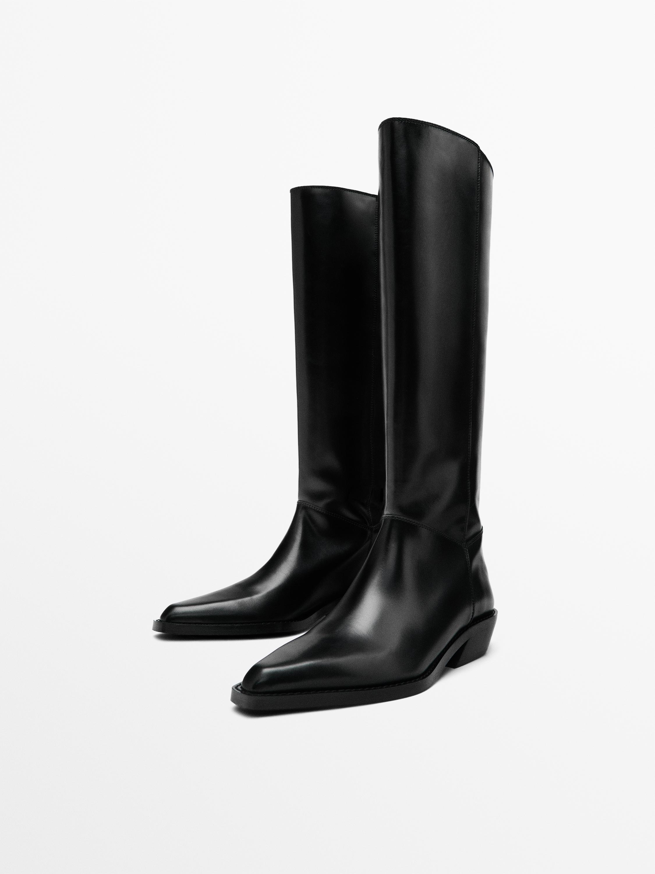Bottes cowboy en cuir