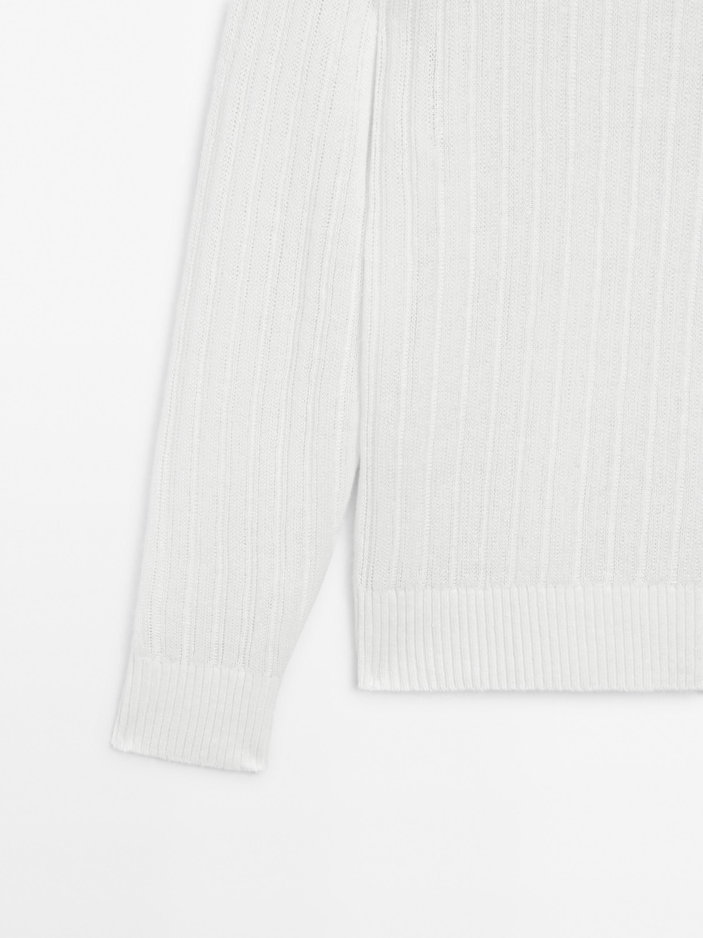 Ribbed linen knit sweater - Limited Edition