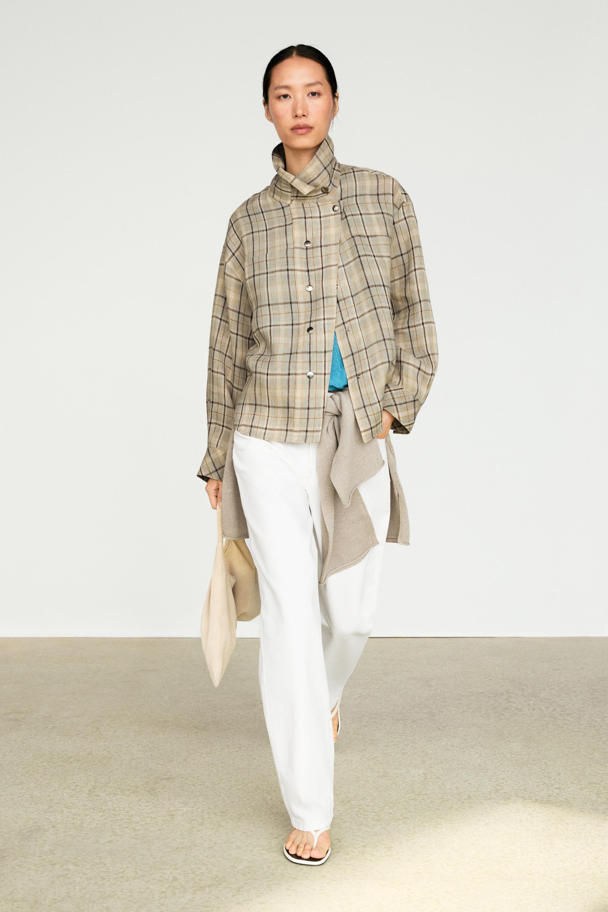 Flowy wide-leg jeans — WHITE