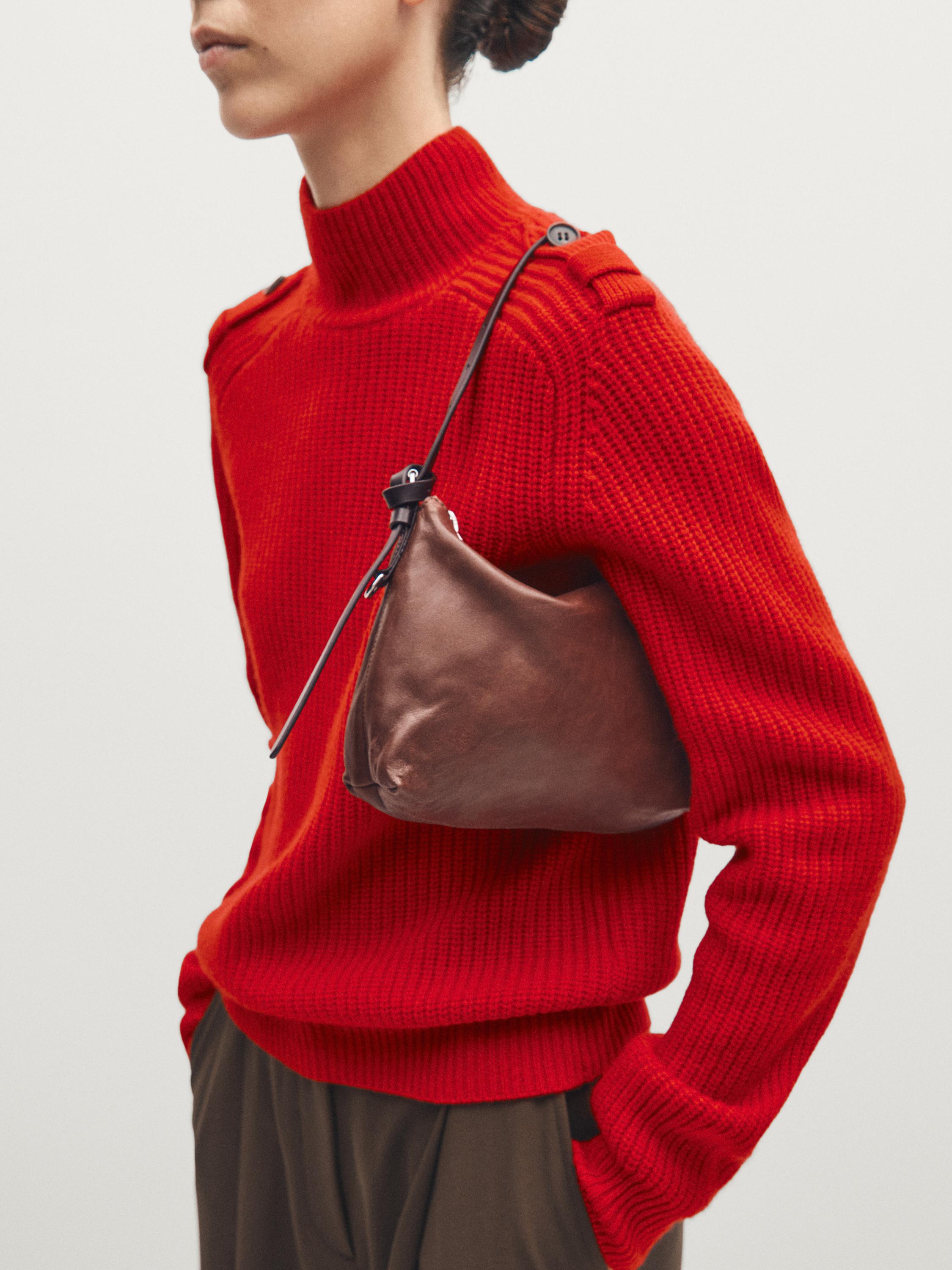 Small nappa leather bag