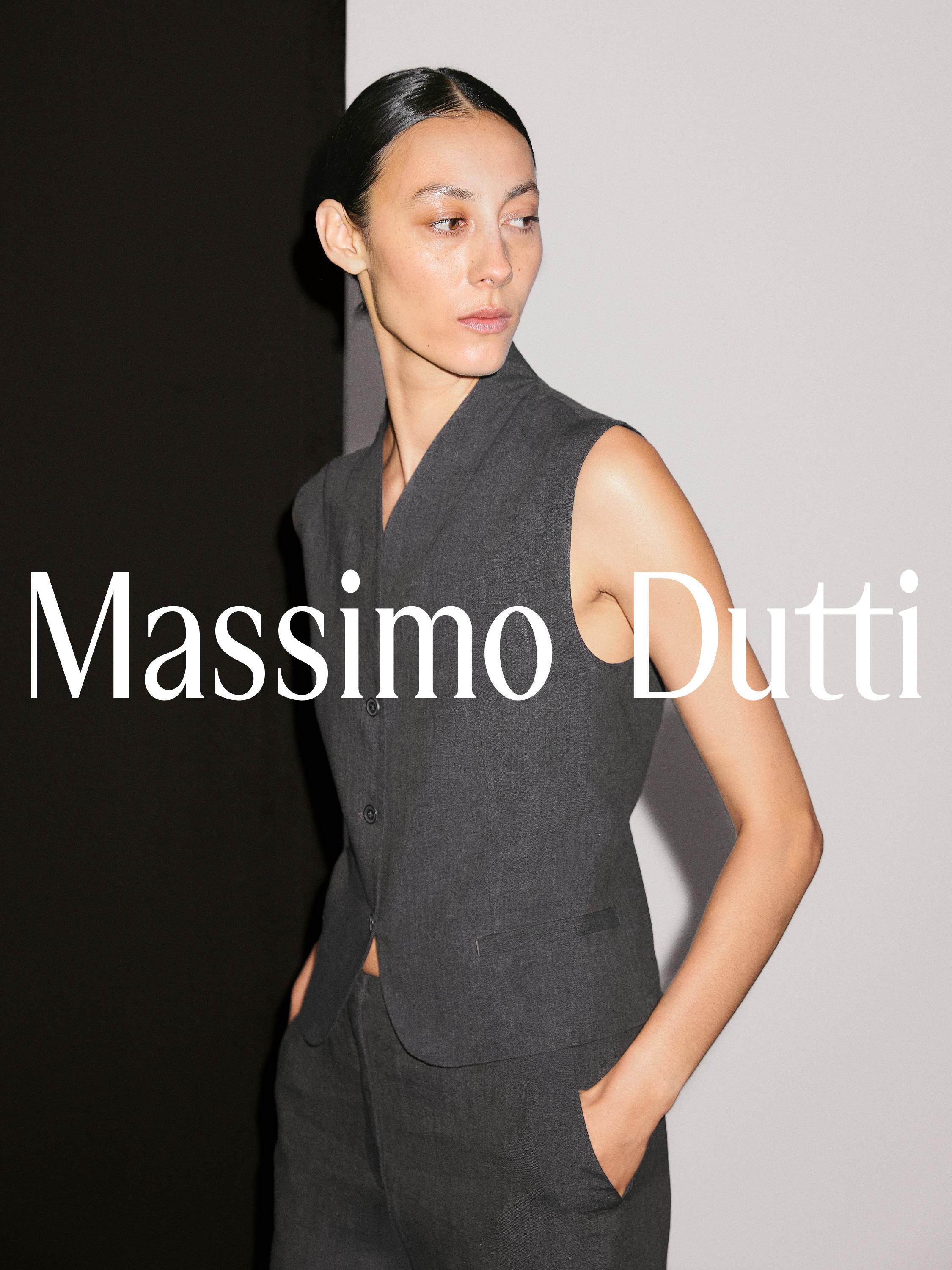 100% linen high neck vest