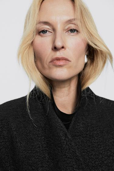 100% cashmere double-breasted coat - LIMITED EDITION — BLACK 3