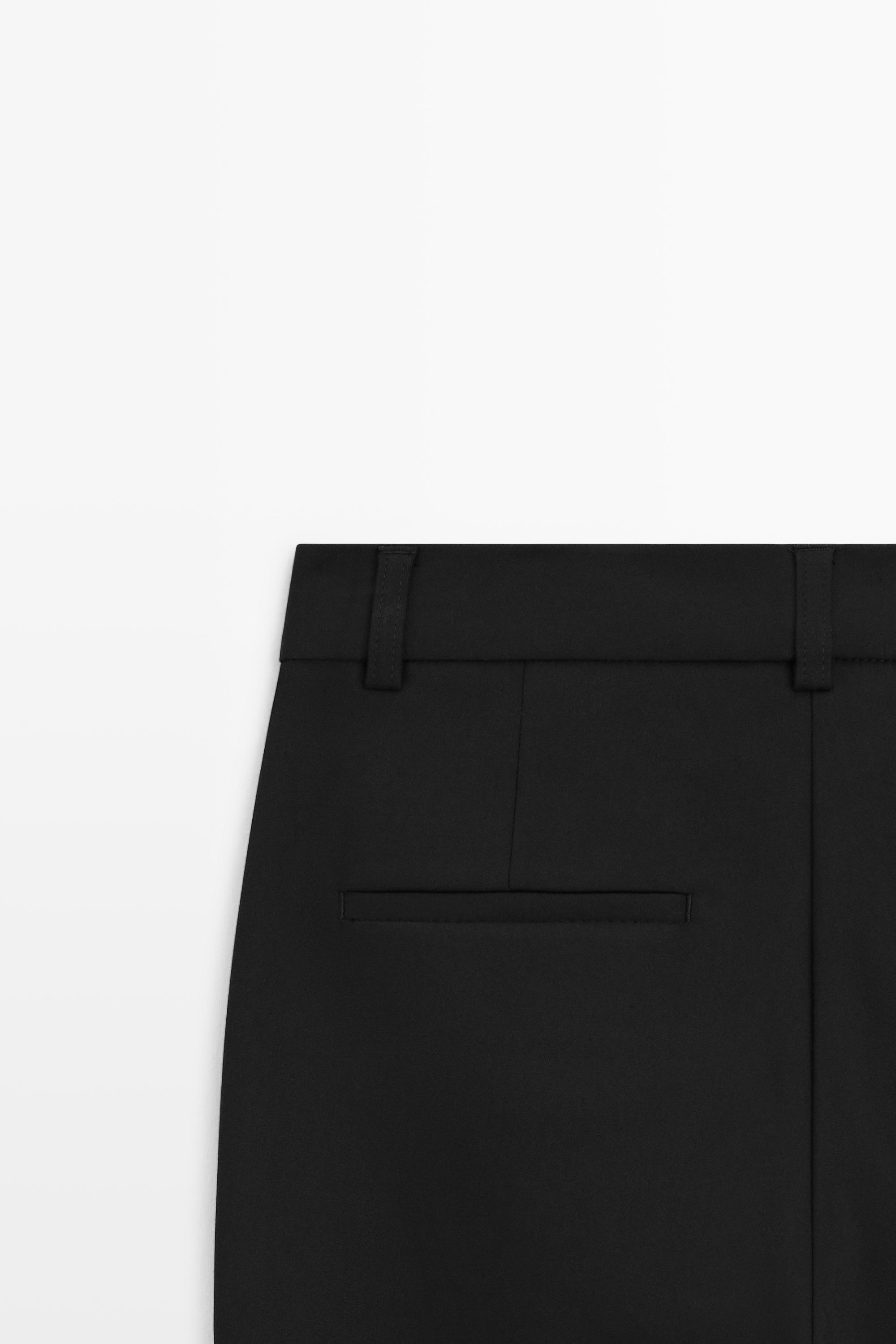 Technical flare fit pants — BLACK