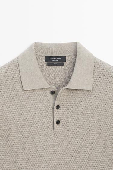 100% Cotton Short Sleeve Knit Polo — 0-847 8