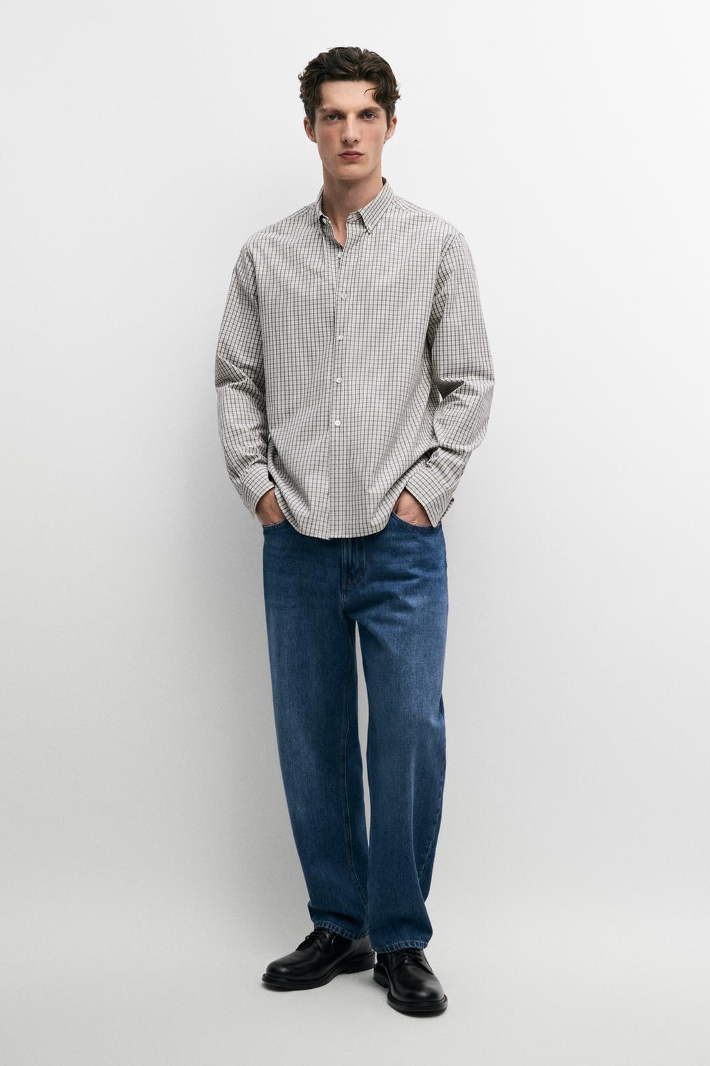 100% cotton regular fit check shirt