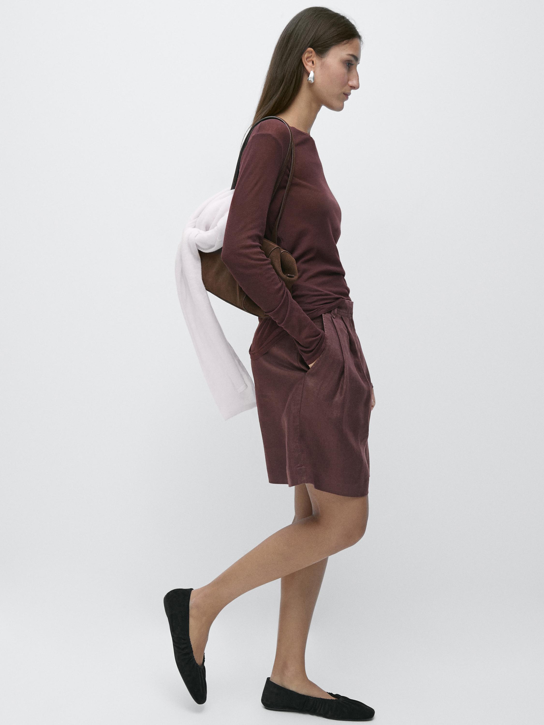 Pantallona të shkurtra 100% lino