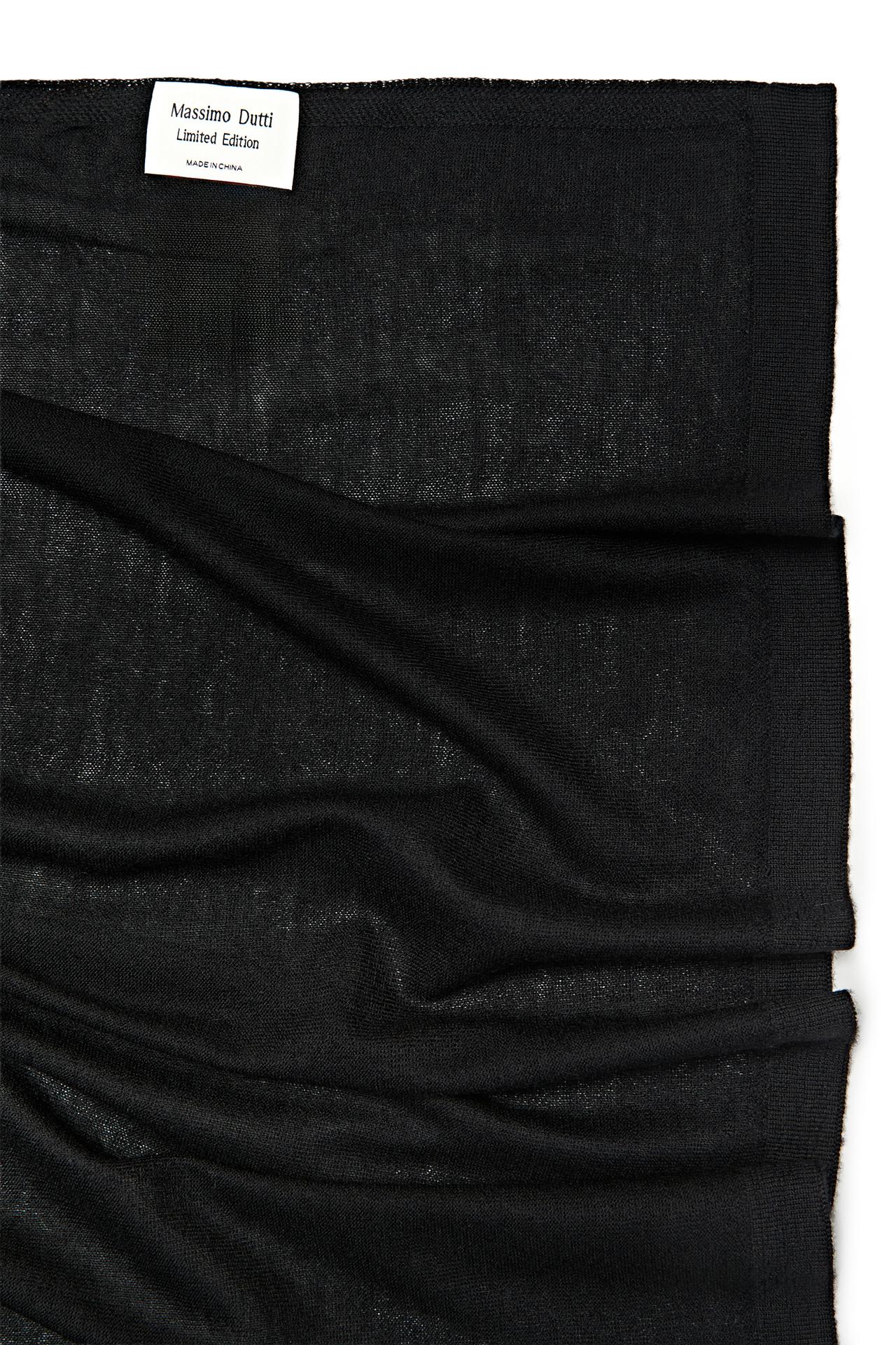 Fine 100% Cashmere Scarf - LIMITED EDITION — BLACK