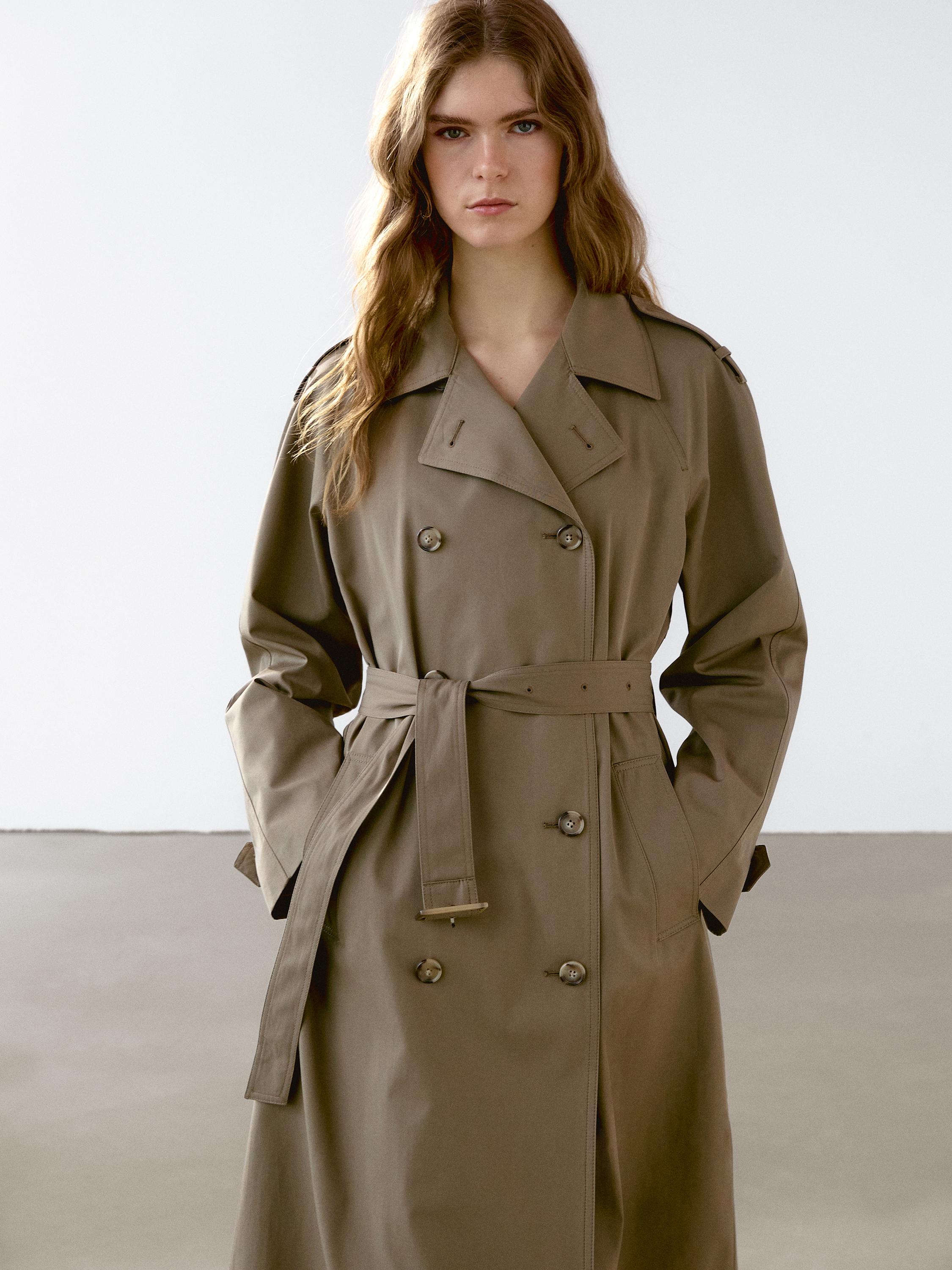 Classic water-repellent trench coat
