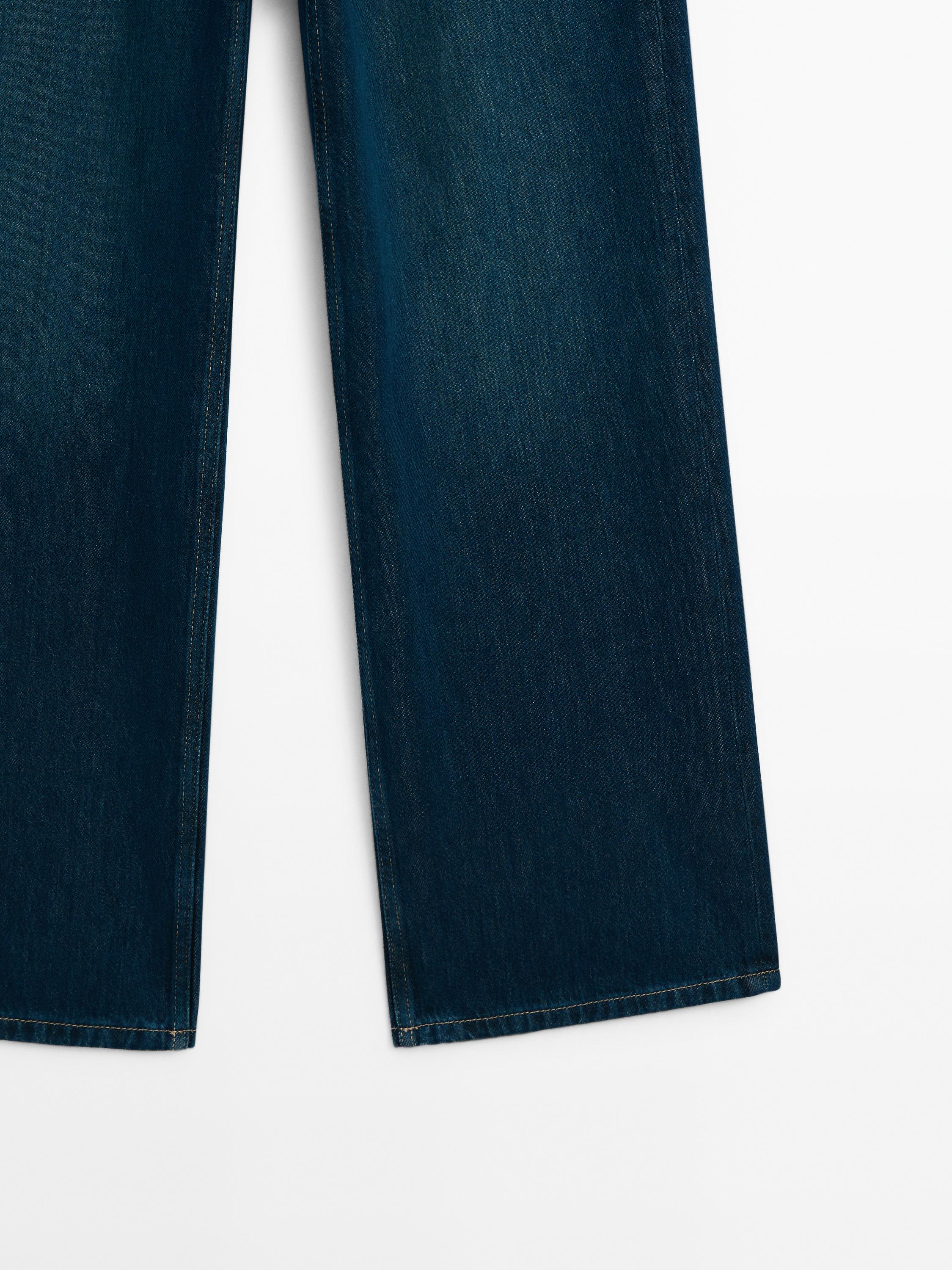 High-waist wide-leg jeans
