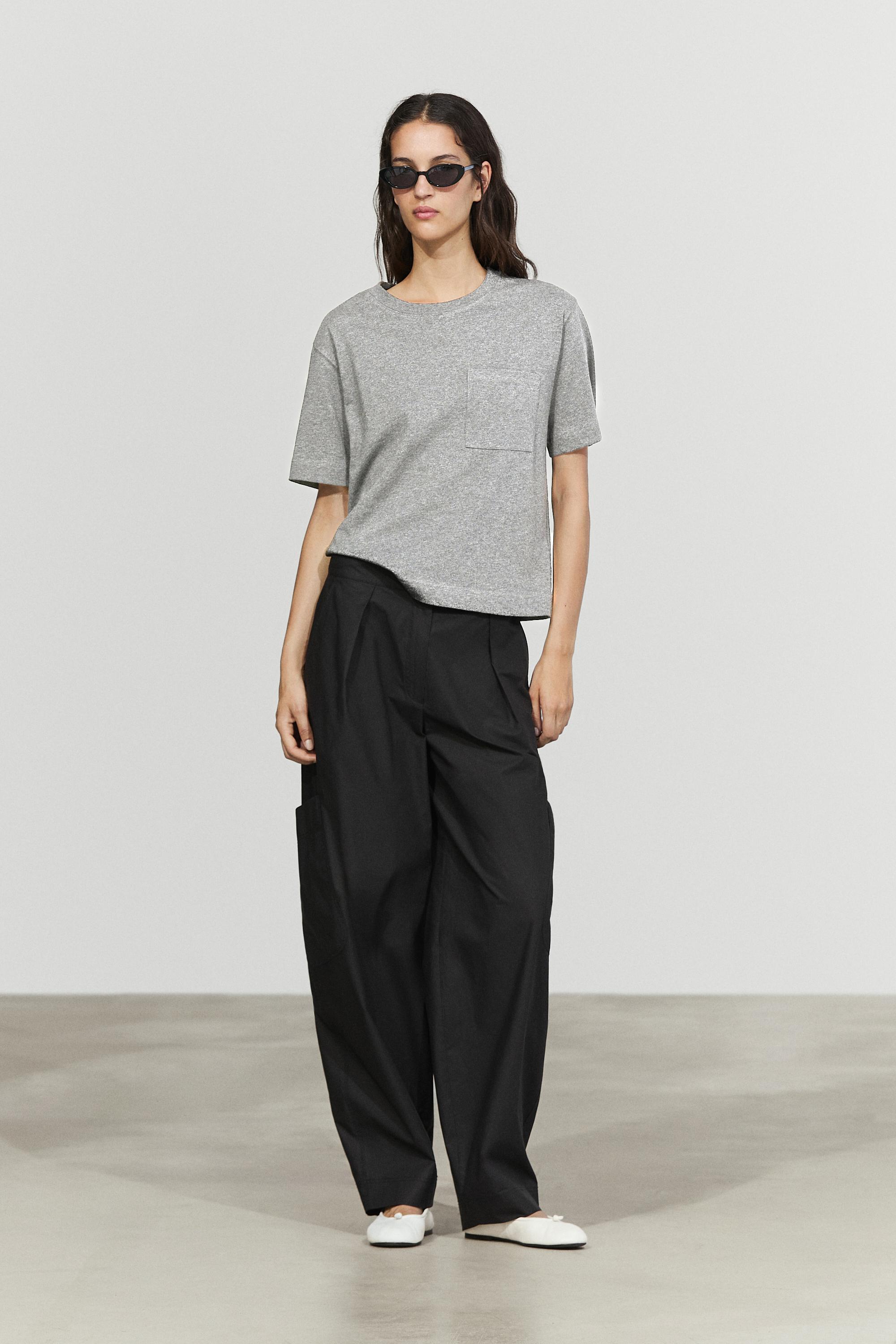 Short sleeve interlock T-shirt — Medium Grey