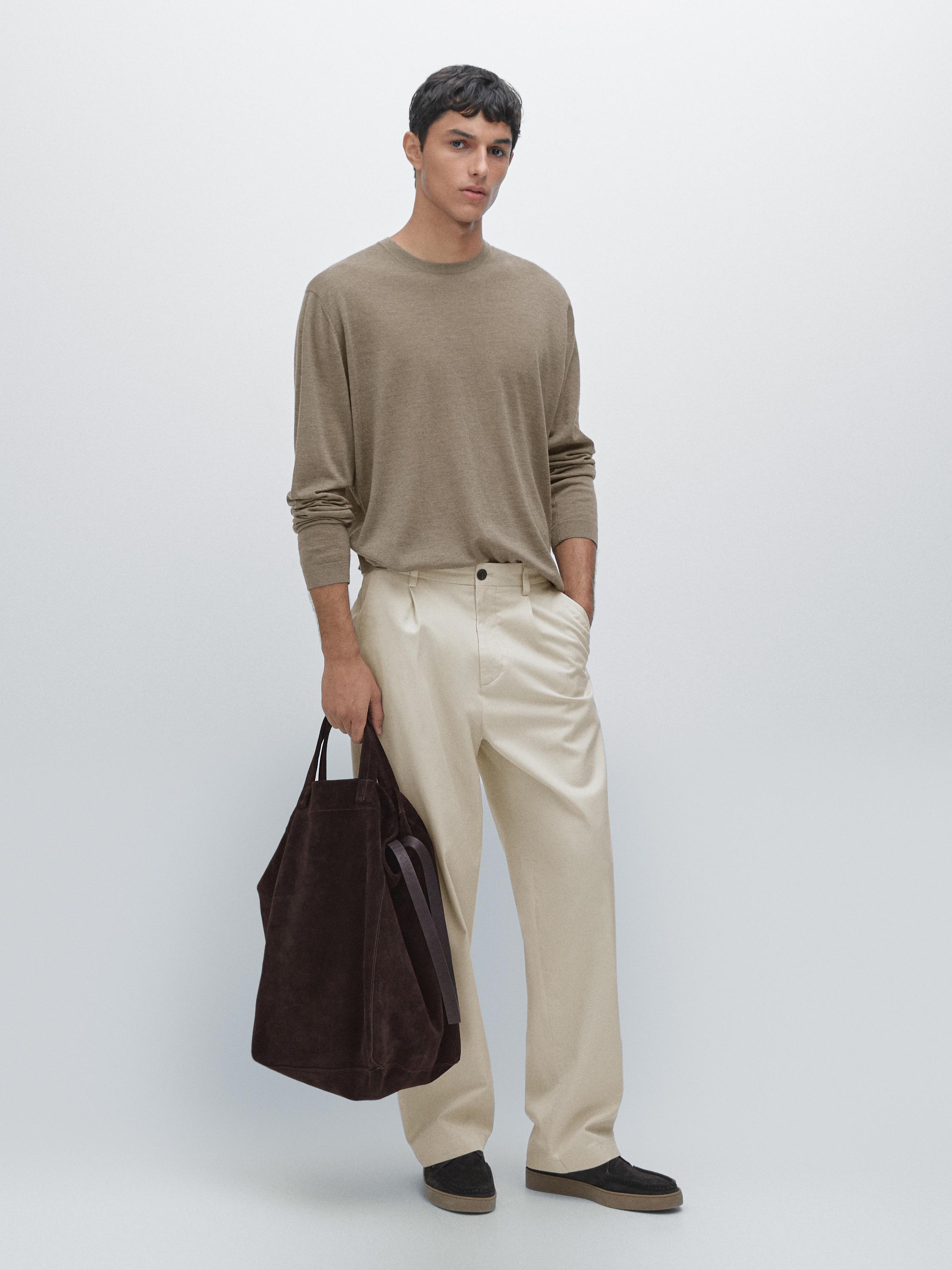 Strickpullover mit Rundausschnitt aus Kaschmir